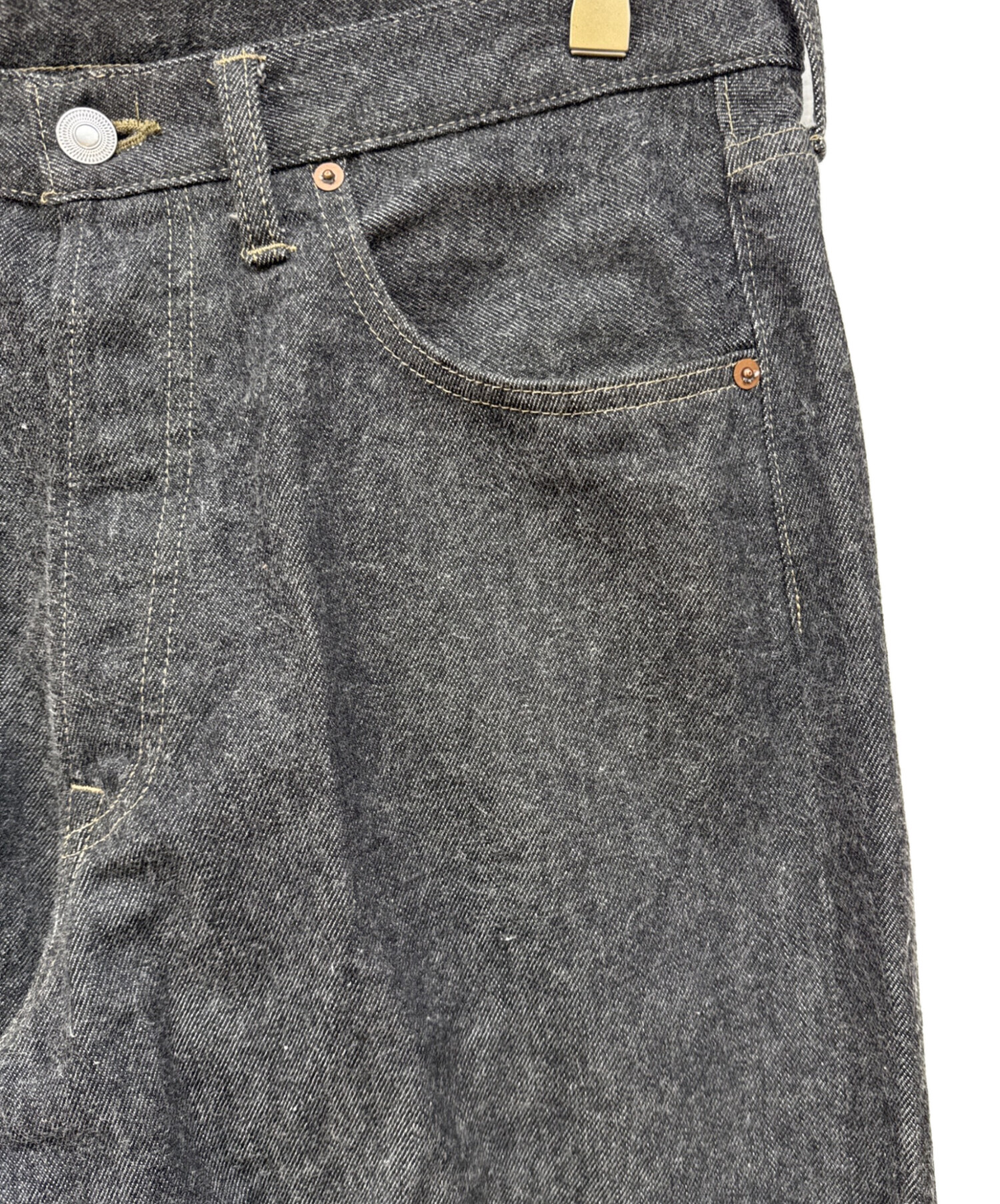 中古・古着通販】A.PRESSE (アプレッセ) Black Washed Denim Pants