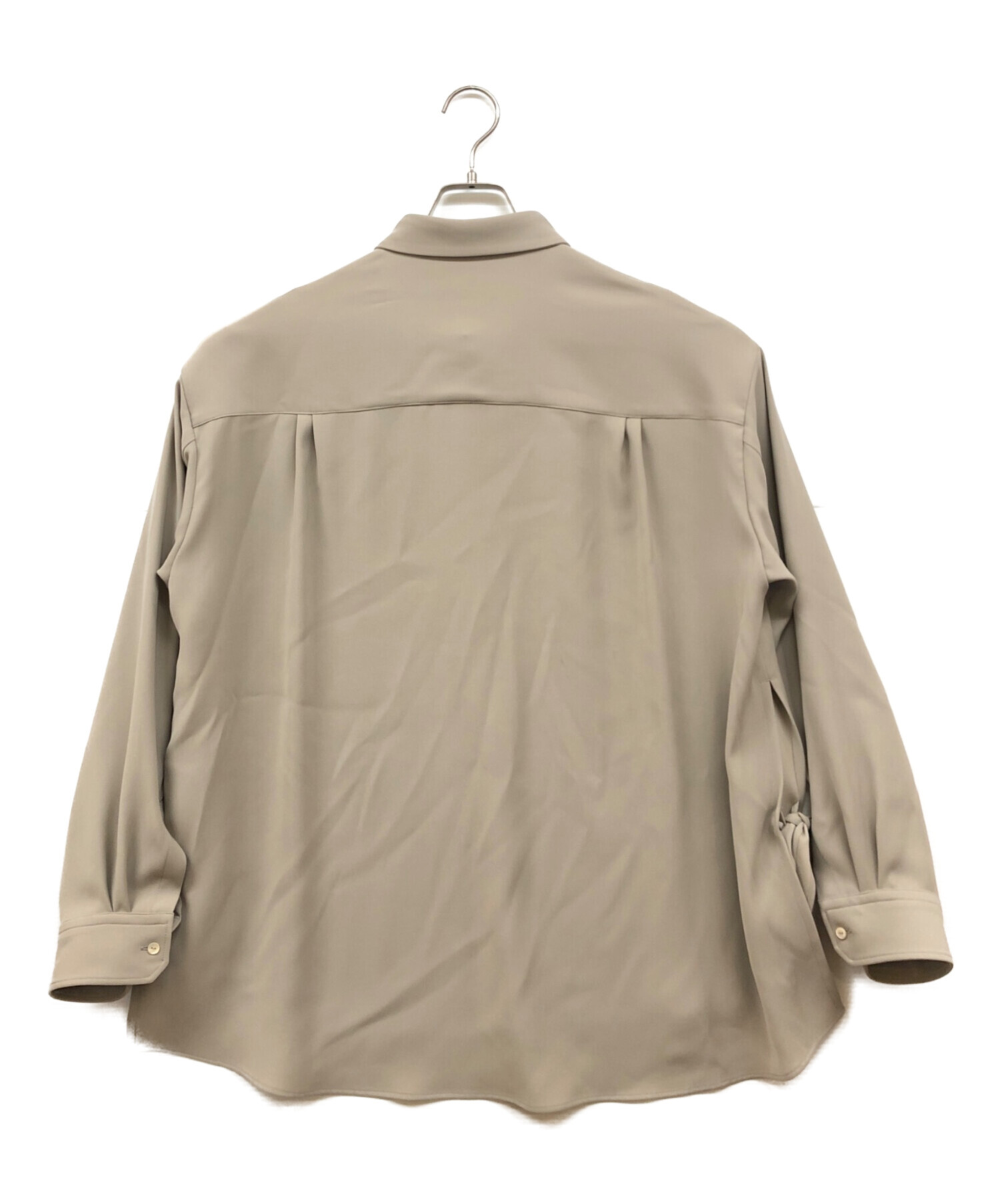 中古・古着通販】CULLNI (クルニ) SIDE SLIT WIDE SHIRTS ベージュ