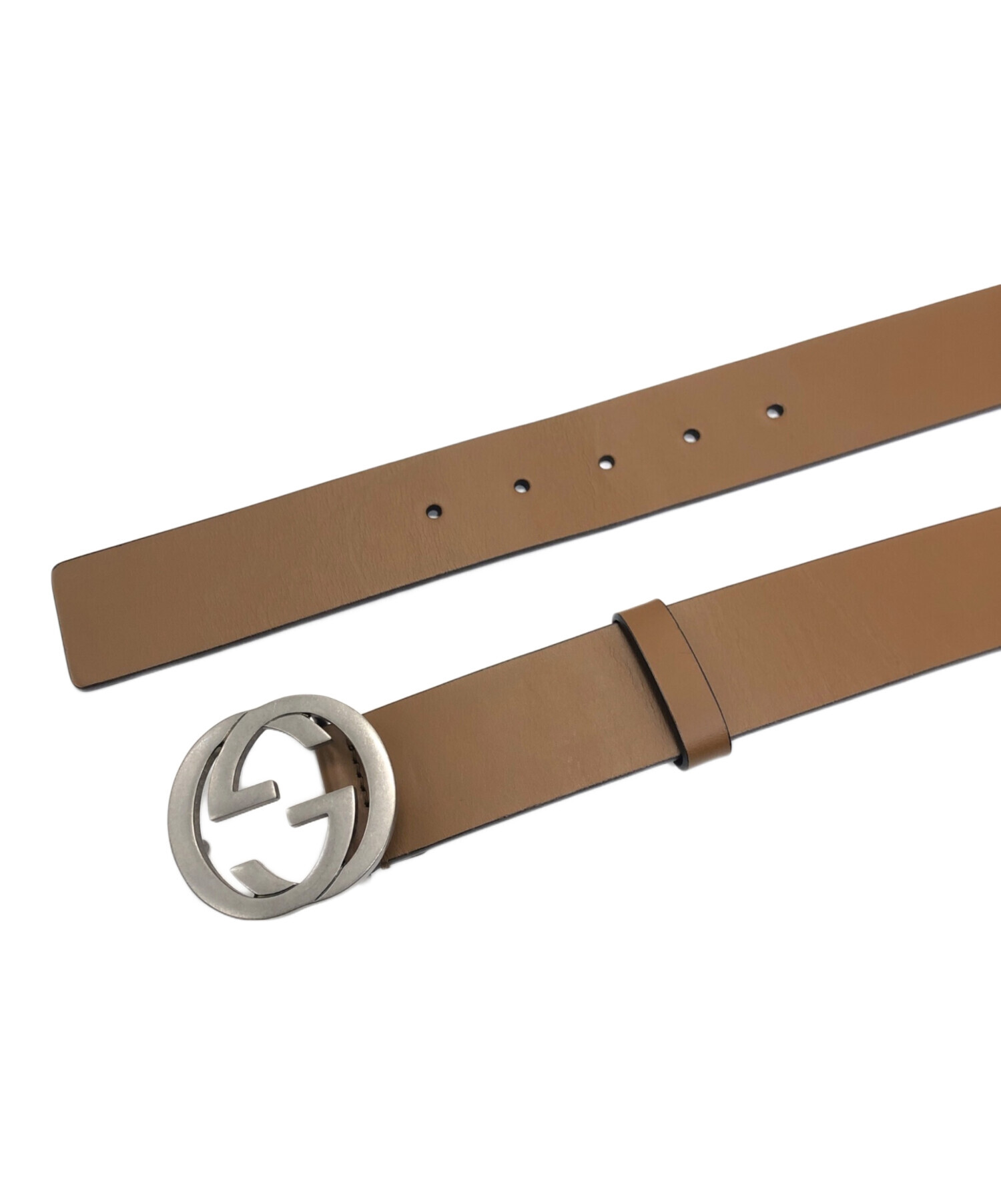中古・古着通販】GUCCI (グッチ) インターロッキングG ベルト ブラウン 
