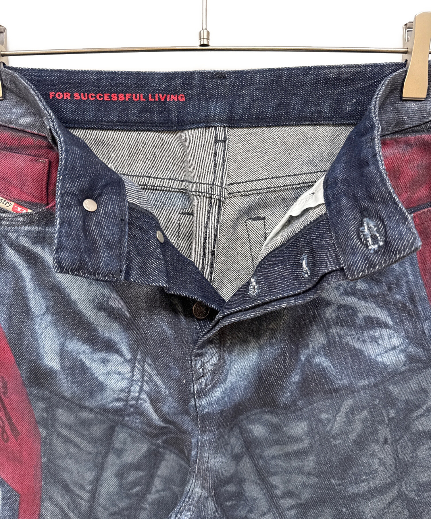 使用済みです。 中古・古着通販】DIESEL (ディーゼル) デジタルプリントデニムパンツ