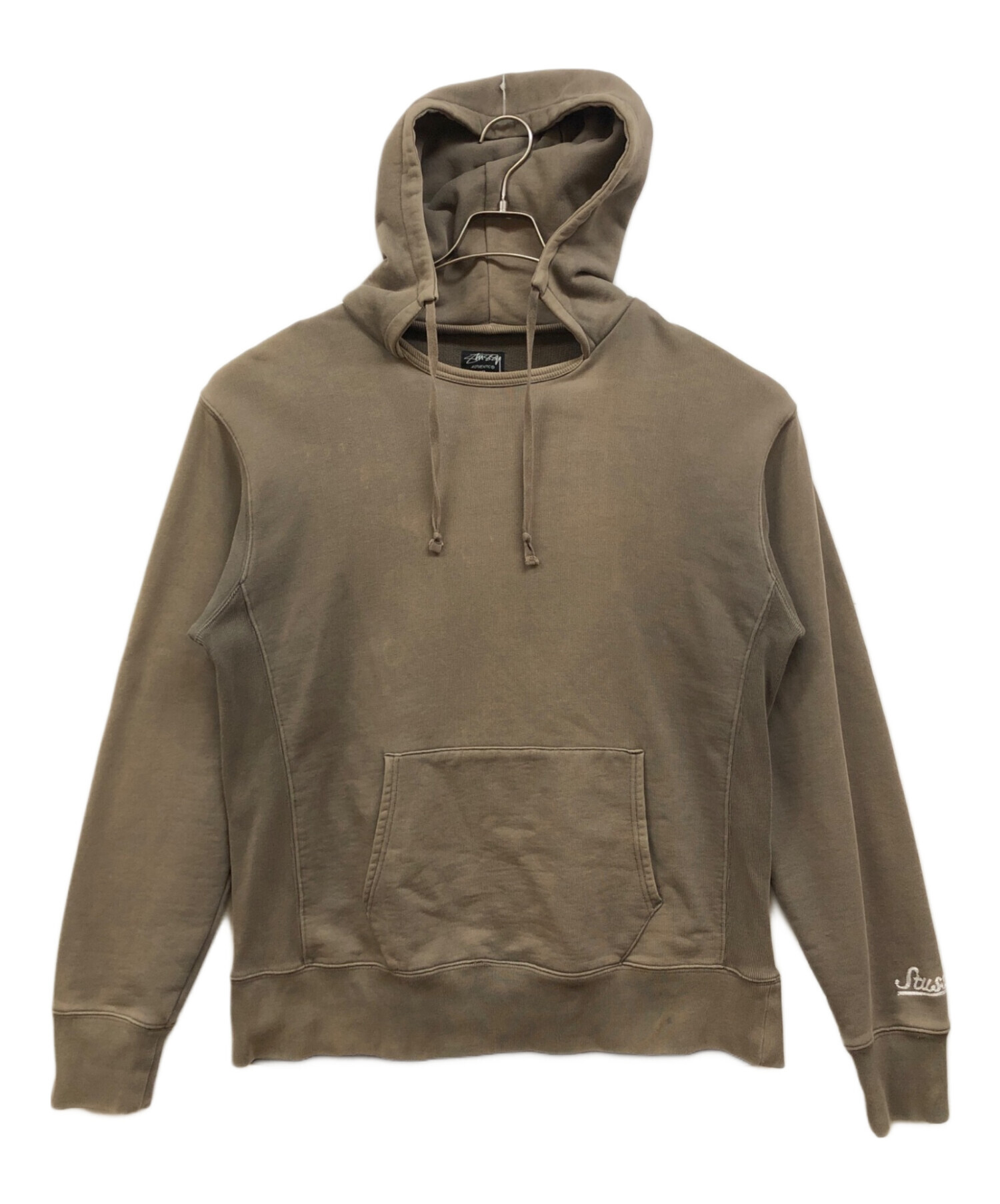 中古・古着通販】stussy (ステューシー) パーカー カーキ サイズ:XL 