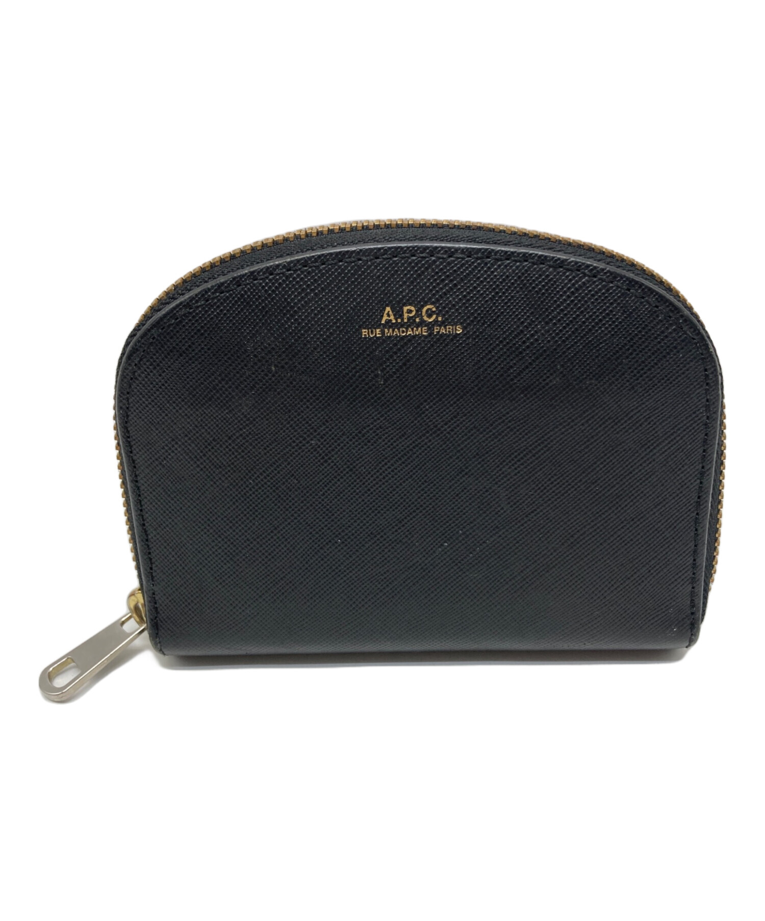 【未使用】A.P.C. ブラックレザーケース 中古・古着通販】A.P.C. (アーペーセー) ブラックエンボス レザー