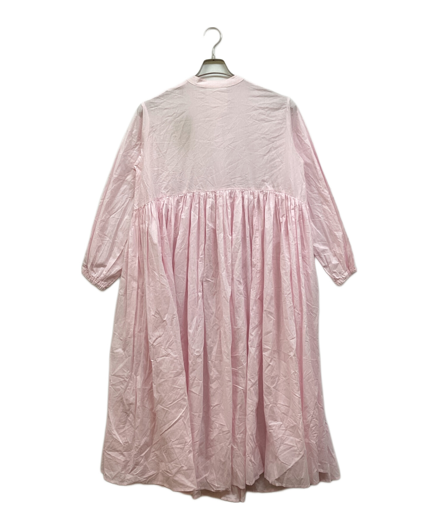 中古・古着通販】BEARDSLEY (ビアズリー) ギャザーワンピース ピンク