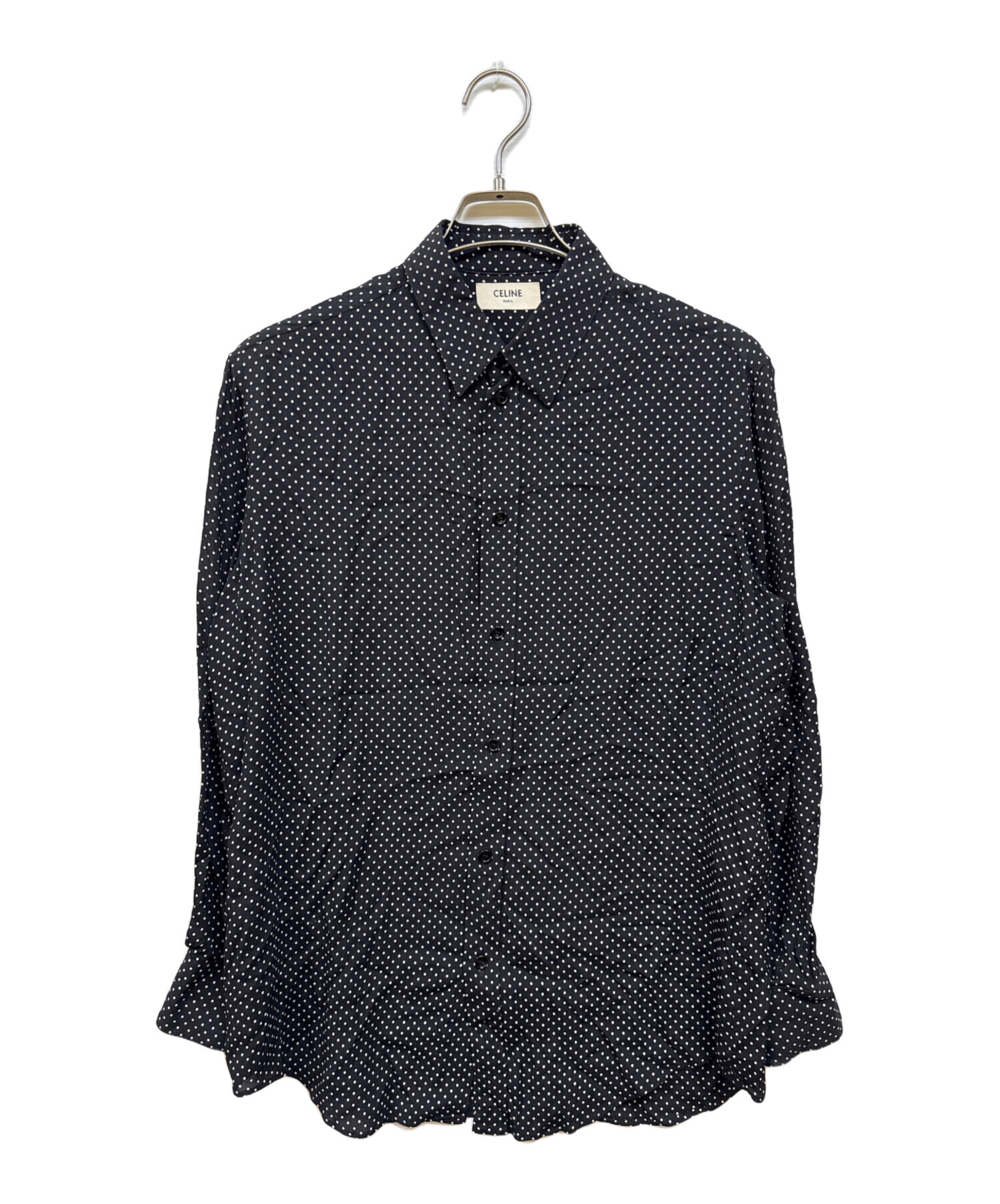 セリーヌ　トップス 中古・古着通販】CELINE (セリーヌ) CLASSIC SHIRT IN DOT PRINTED