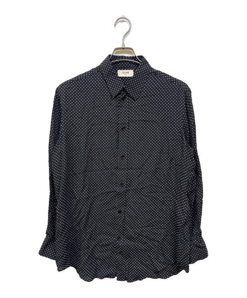 トップス CELINE Ssize 中古・古着通販】CELINE (セリーヌ) CLASSIC SHIRT IN DOT PRINTED