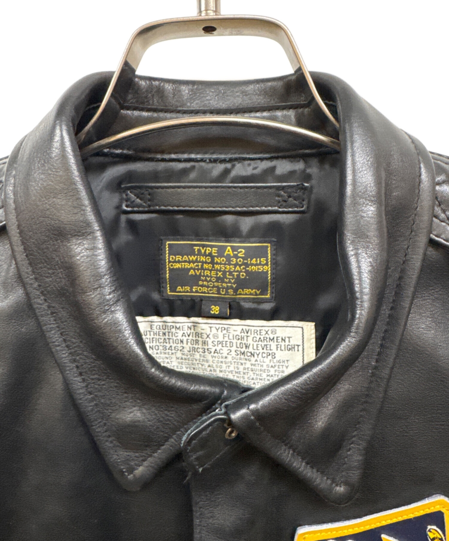 中古・古着通販】AVIREX (アヴィレックス) A-2 FLYING TIGERS ブラック