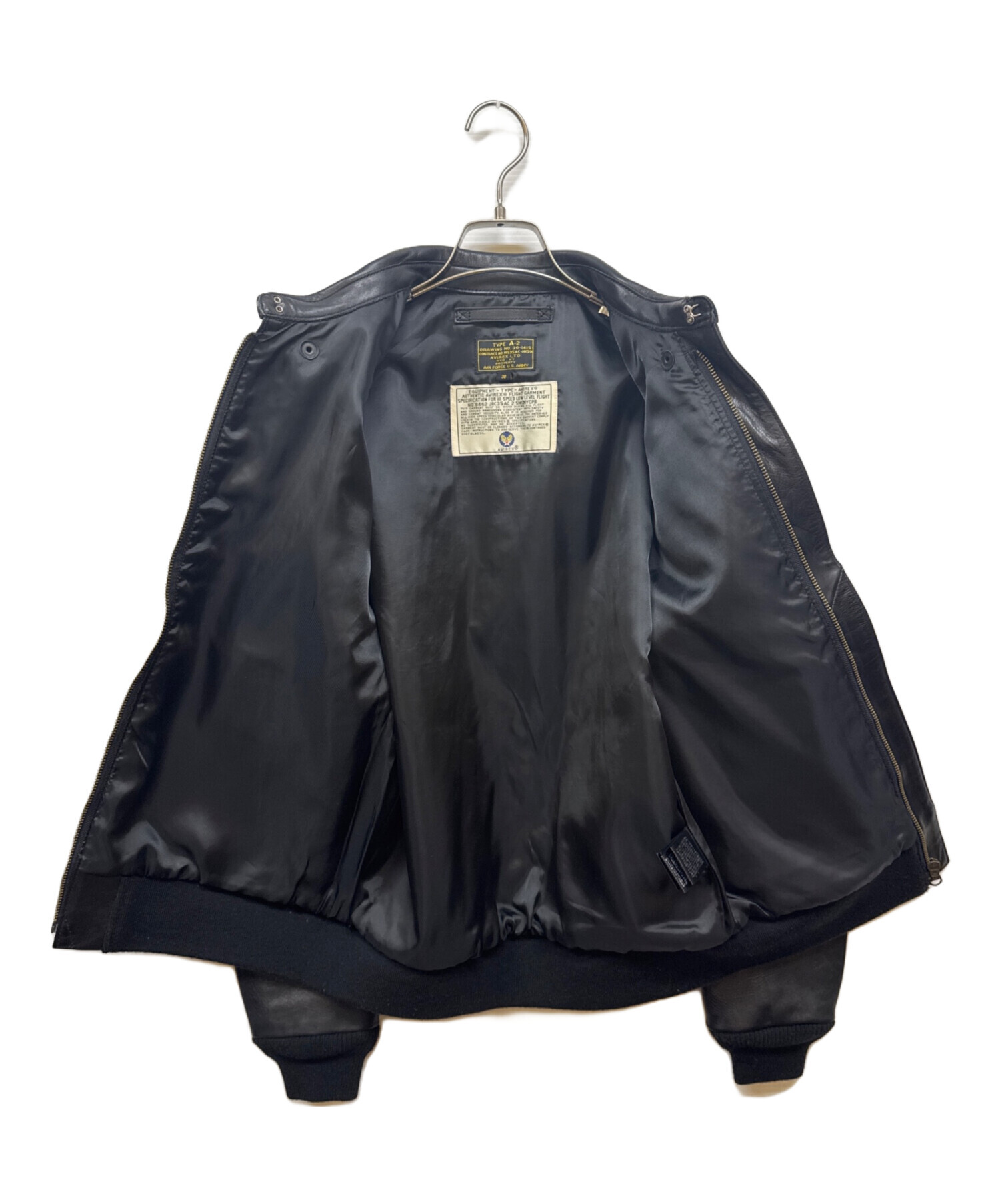 中古・古着通販】AVIREX (アヴィレックス) A-2 FLYING TIGERS ブラック