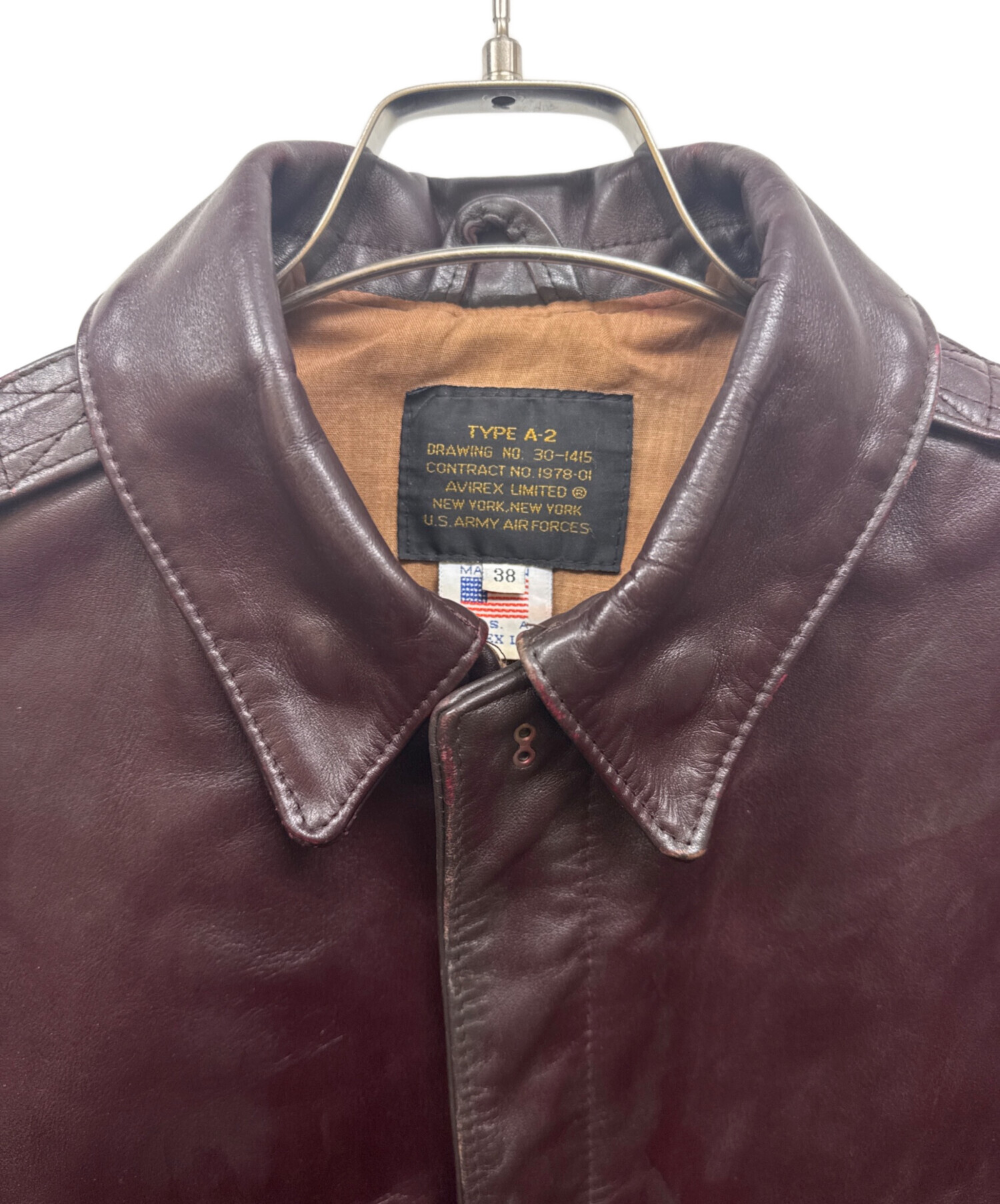 中古・古着通販】AVIREX (アヴィレックス) A-2レザージャケット