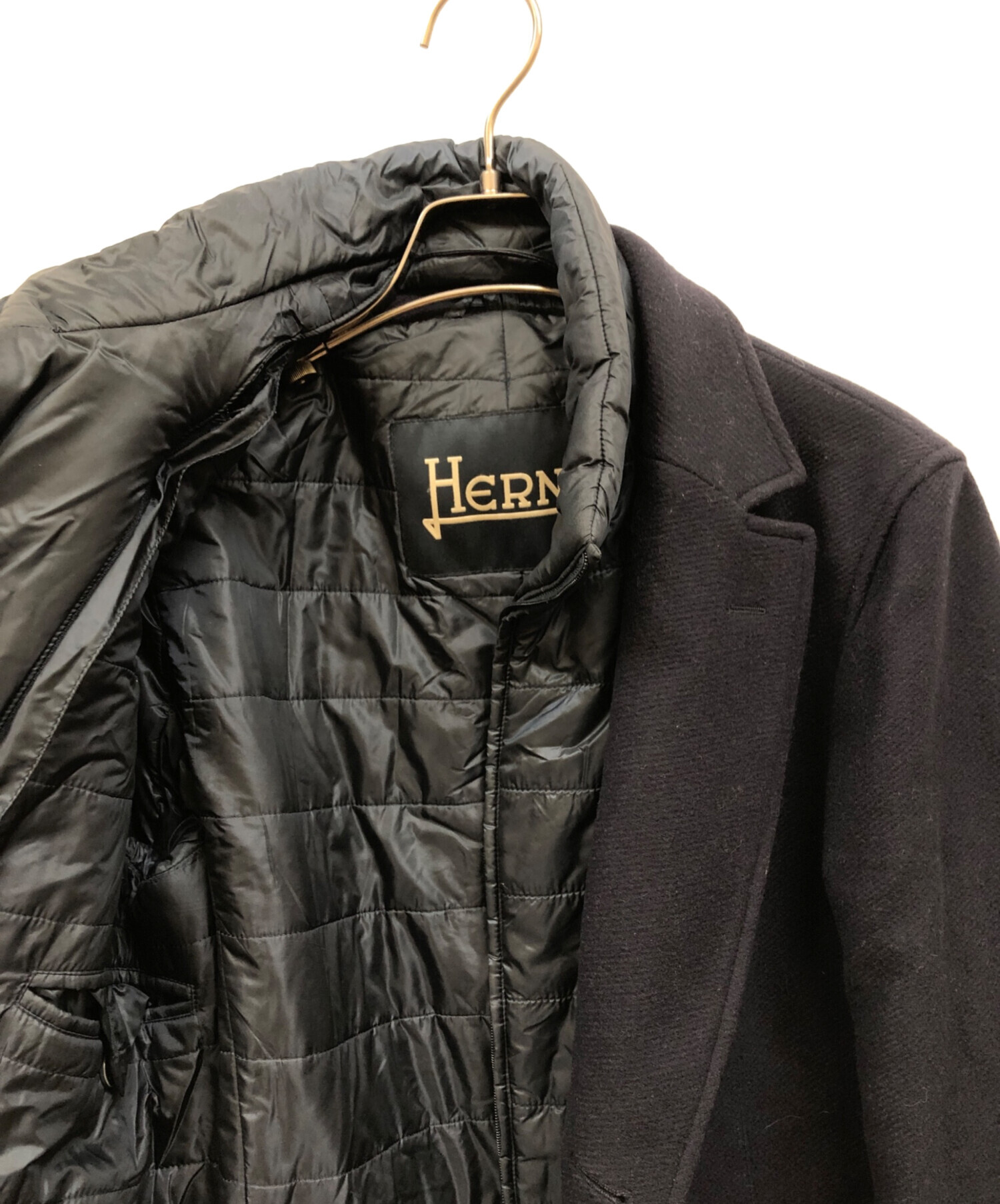 中古・古着通販】HERNO (ヘルノ) 中綿ライナー付チェスターコート