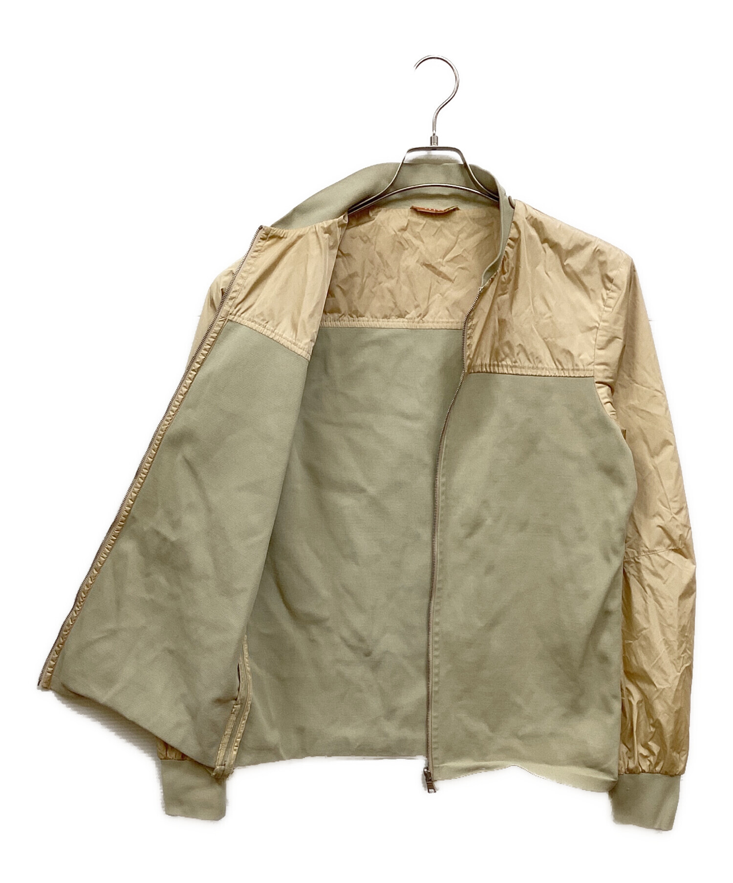 プラダスポーツ フード付きベージュ・ライトグリーンジャンパー 中古・古着通販】PRADA SPORTS (プラダスポーツ) リバーシブル切替