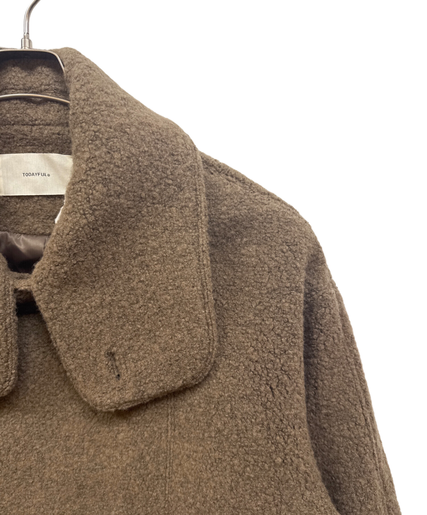 中古・古着通販】TODAYFUL (トゥデイフル) Standcollar Boucle Jacket 