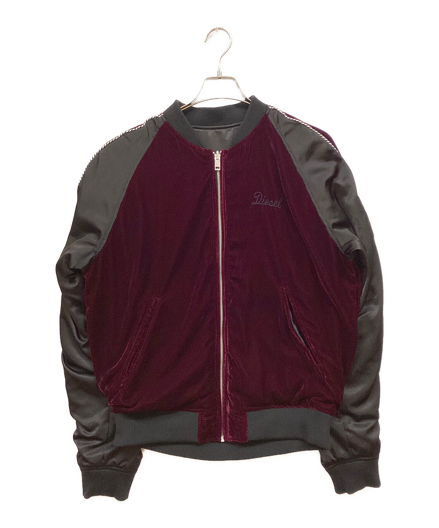 中古・古着通販】DIESEL (ディーゼル) 別珍×刺繍 スカジャン ブラック