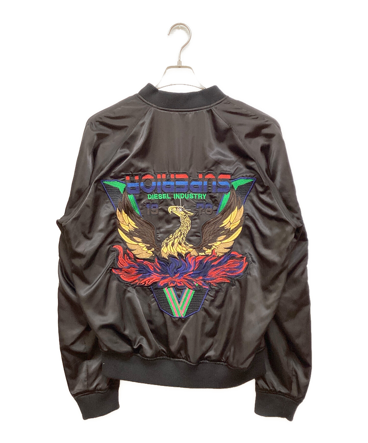 ユ*タ様 スカジャン DIESEL ディーゼル ほぼ未使用 アウター 美品 ヴィ 中古・古着通販】DIESEL (ディーゼル) 別珍×刺繍 スカジャン ブラック