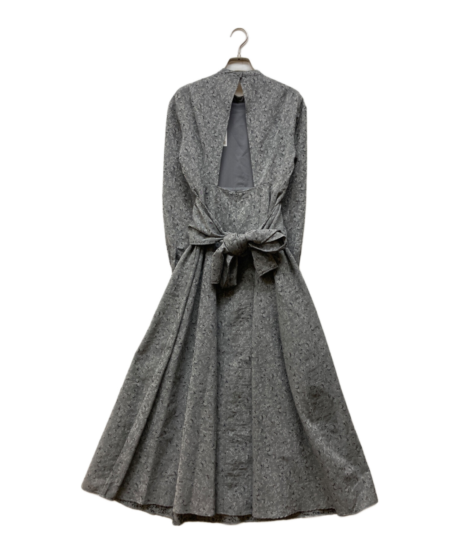 中古・古着通販】CLANE (クラネ) 2WAY JAQUARD ONEPIECE グレー サイズ 