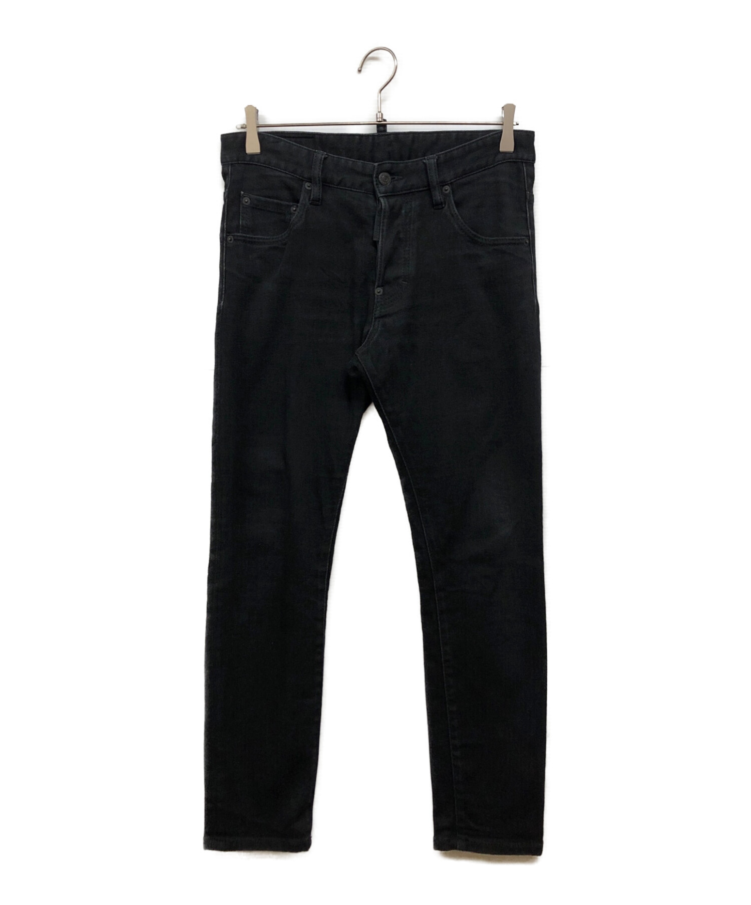 【新品 完売品】DSQUARED2 クールガイ ブラックデニム 黒 中古・古着通販】DSQUARED2 (ディースクエアード) ブラックデニム
