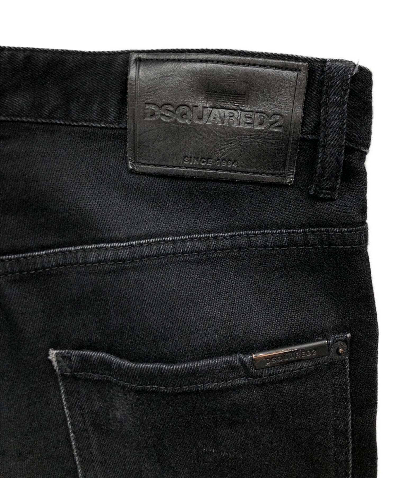 中古・古着通販】DSQUARED2 (ディースクエアード) ブラックデニム