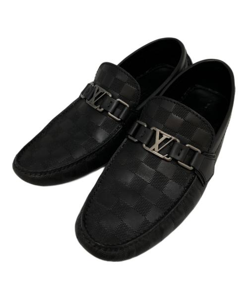 miyu　LOUIS VUITTON ドライビングシューズ ブラック 黒 中古・古着通販】LOUIS VUITTON (ルイ ヴィトン) ドライビングシューズ