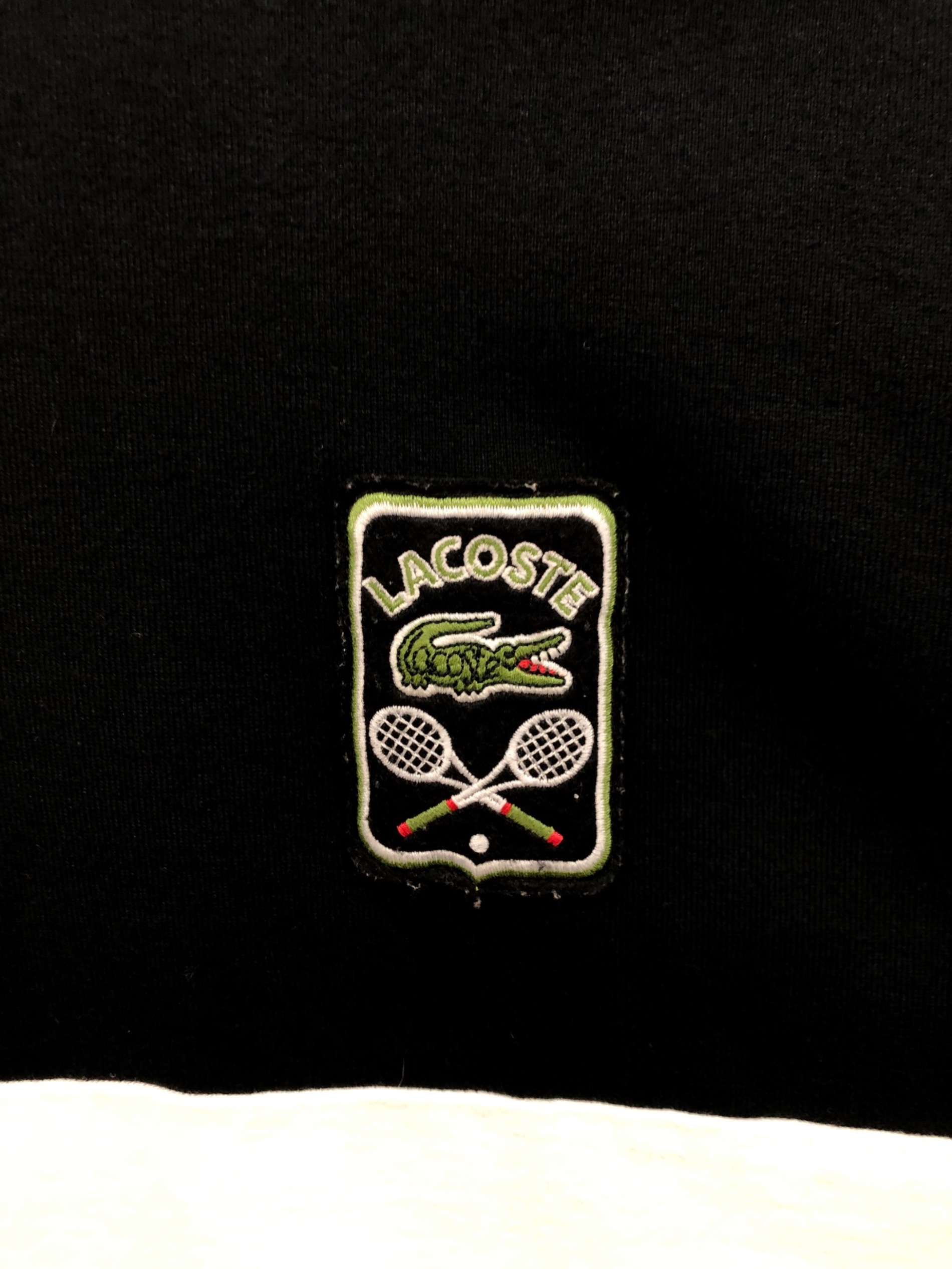 中古・古着通販】LACOSTE (ラコステ) 2トーンポロシャツ ブラック 
