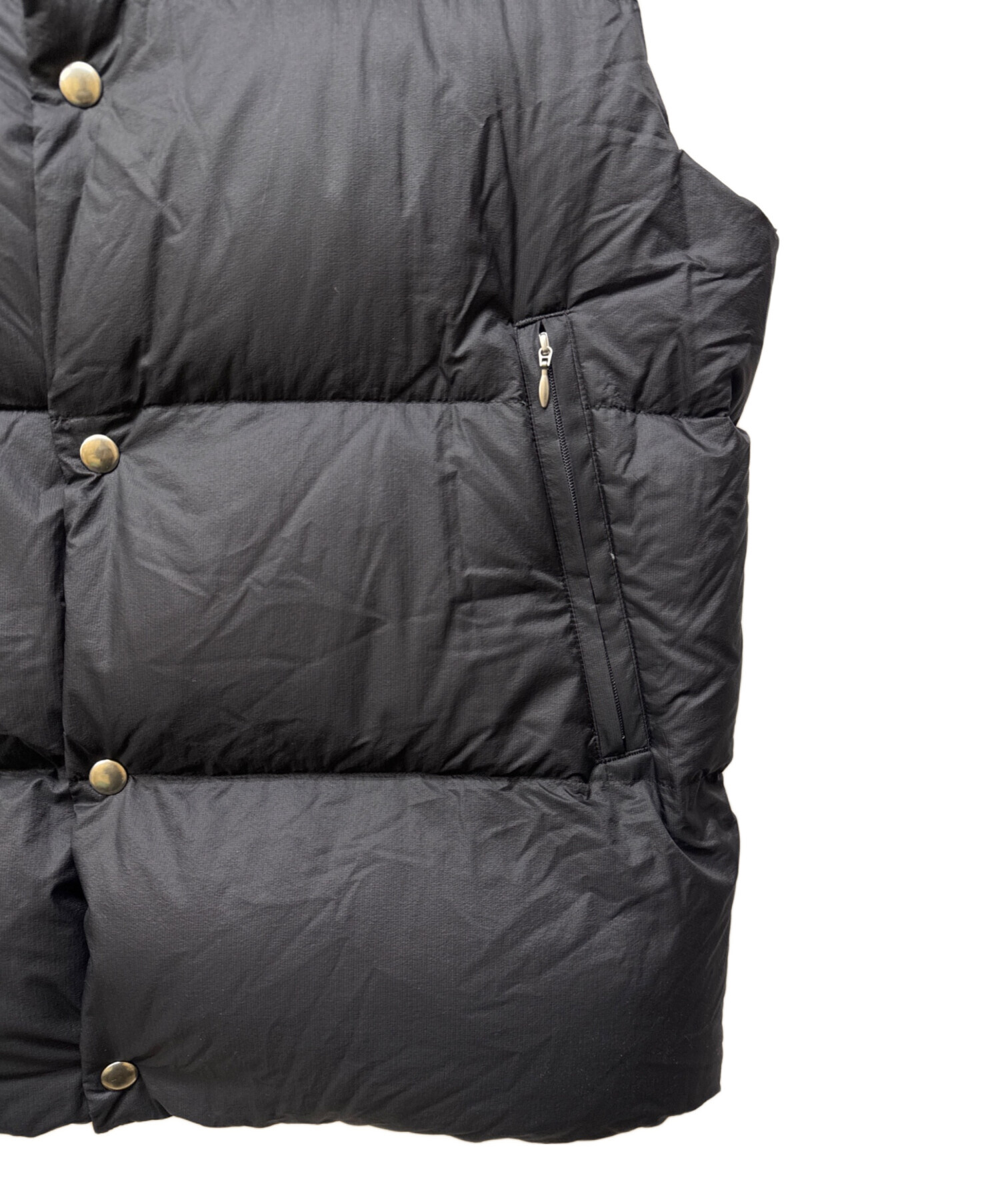 中古・古着通販】COMOLI (コモリ) DOWN VEST ブラック サイズ:1