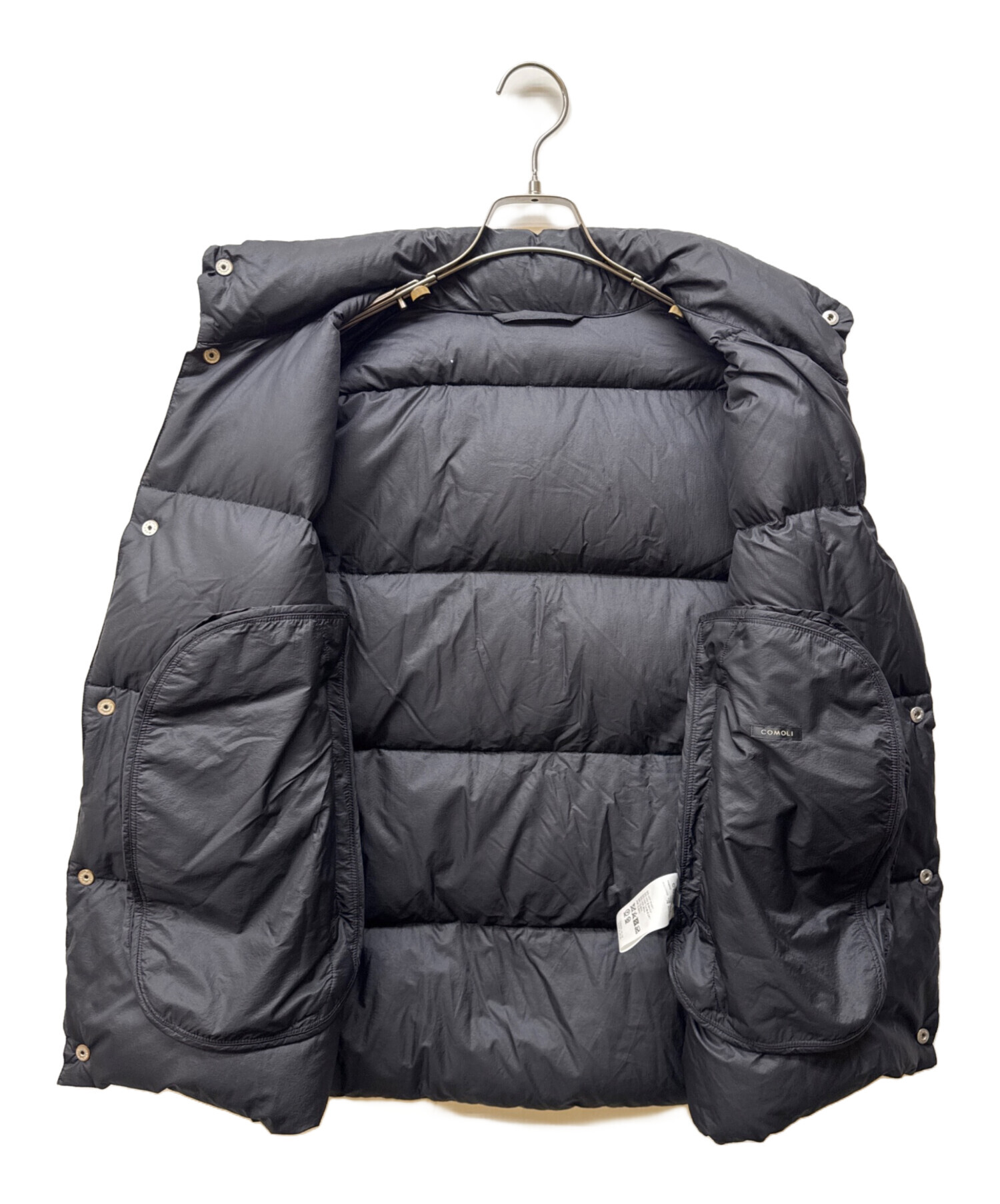 中古・古着通販】COMOLI (コモリ) DOWN VEST ブラック サイズ:1