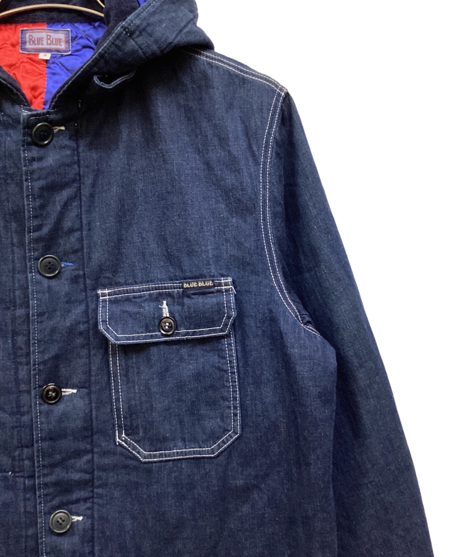 中古・古着通販】BLUE BLUE (ブルーブルー) キルティングフーテッド