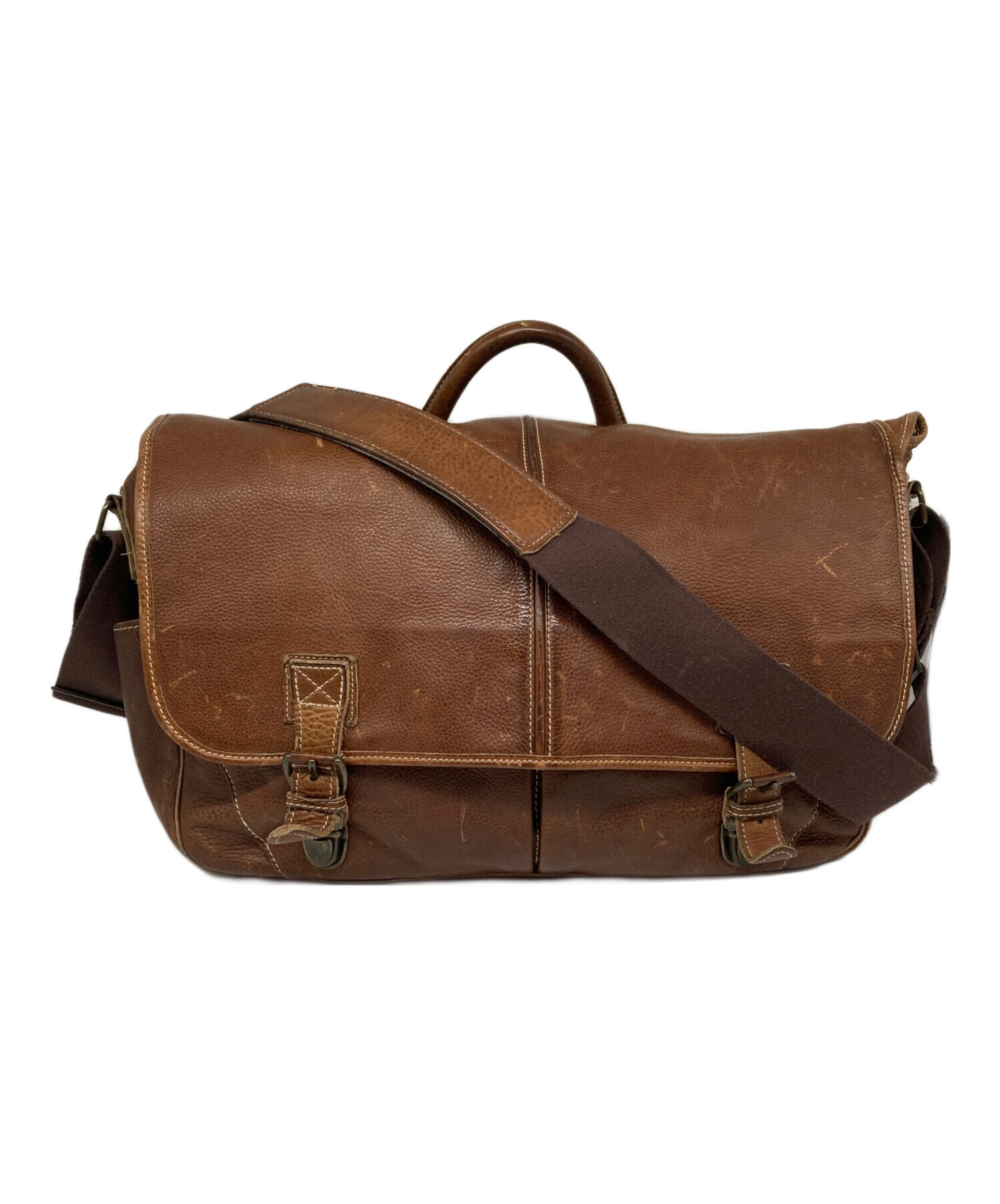 中古・古着通販】L.L.Bean (エルエルビーン) レザーメッセンジャー