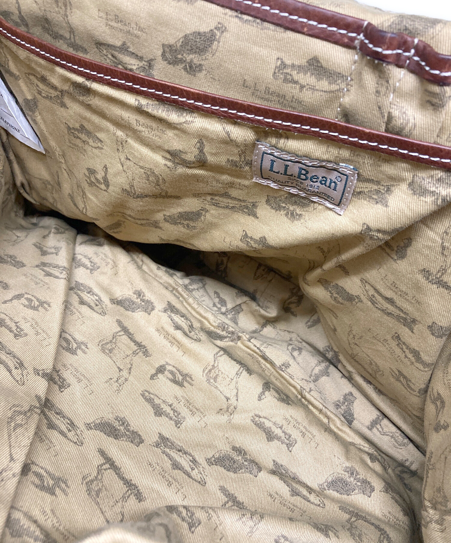 中古・古着通販】L.L.Bean (エルエルビーン) レザーメッセンジャー