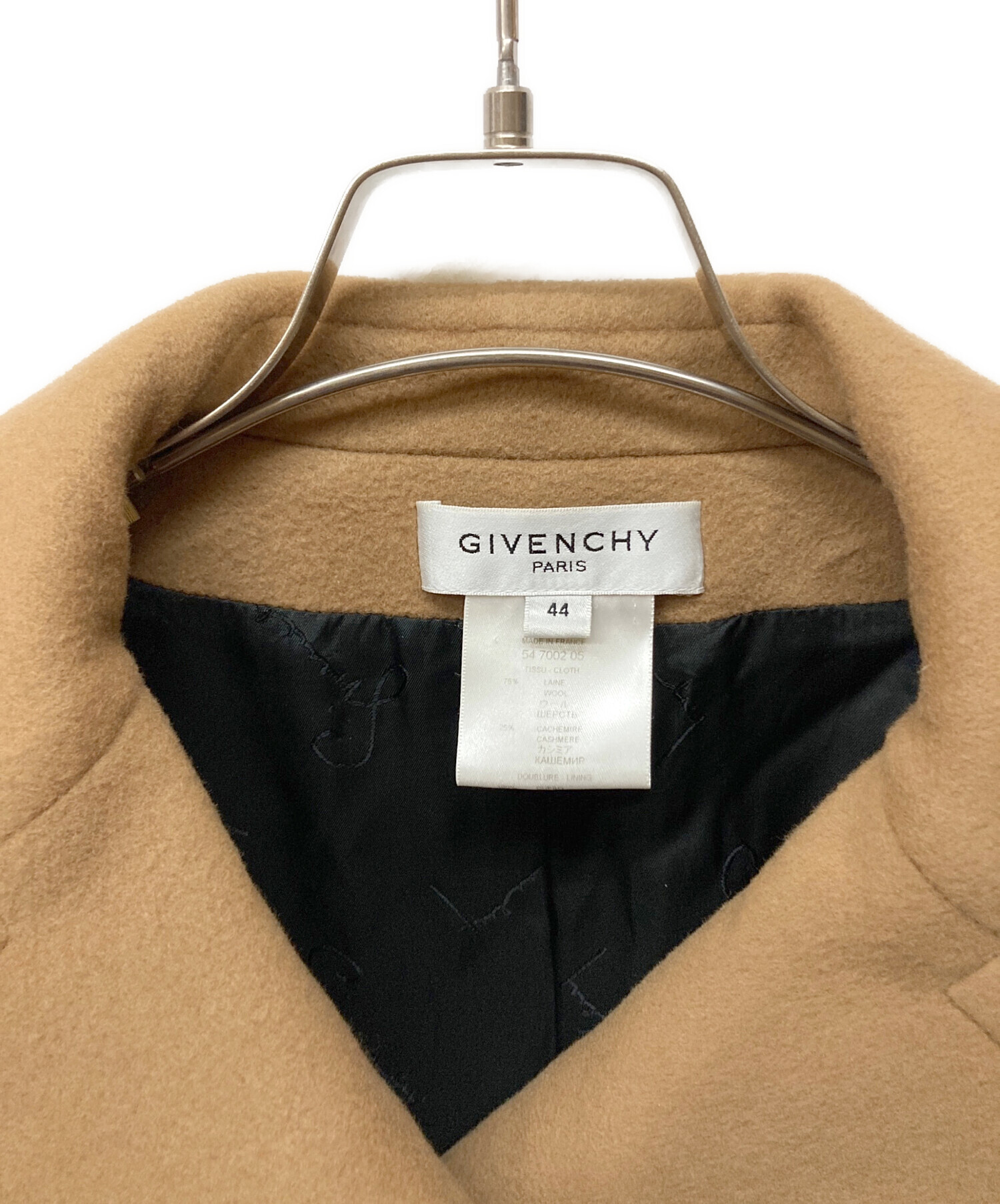 中古・古着通販】GIVENCHY (ジバンシィ) ウールカシミヤ Pコート