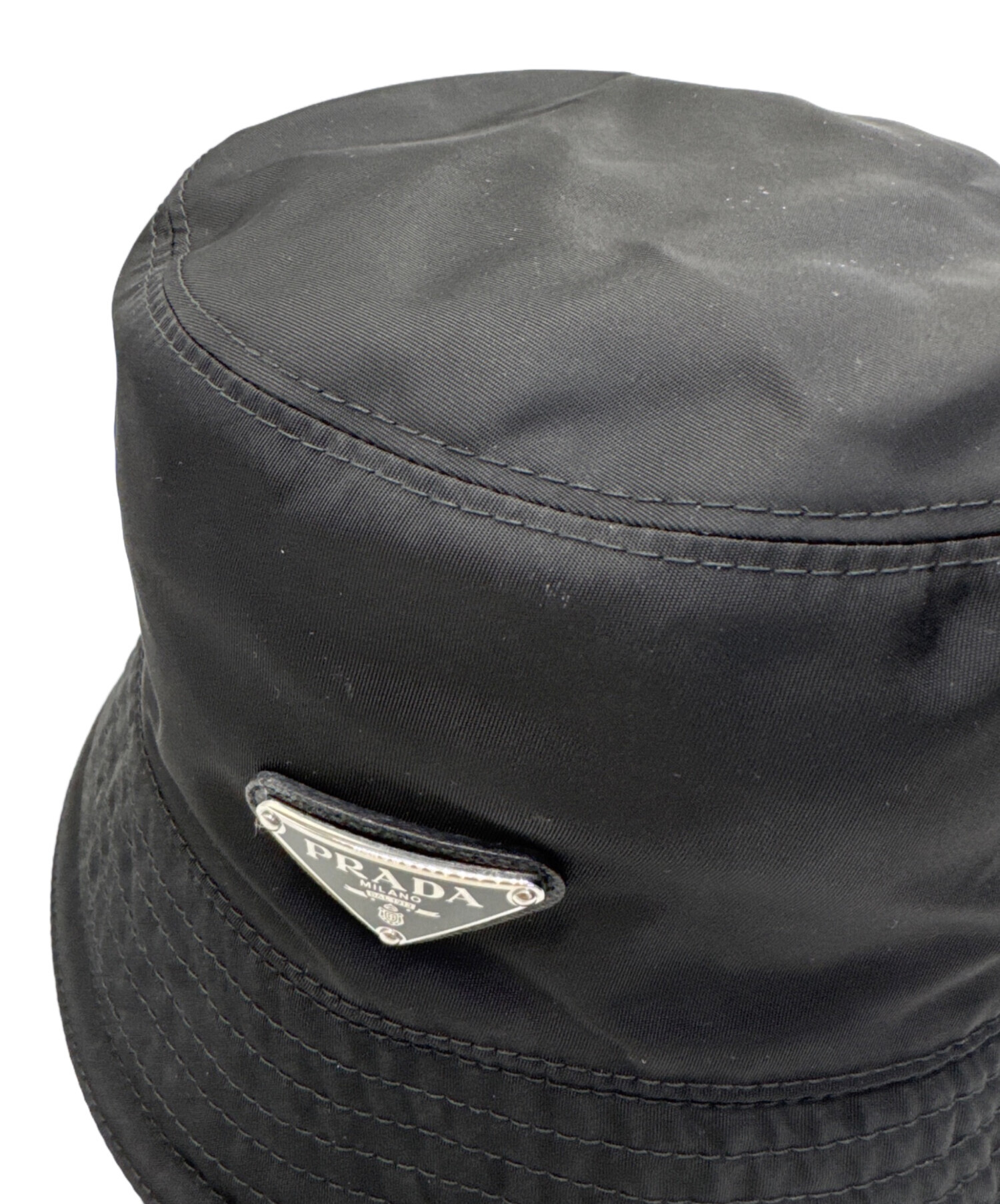 PRADA プラダ　バケットハット 中古・古着通販】PRADA (プラダ) Re-Nylon バケットハット ブラック