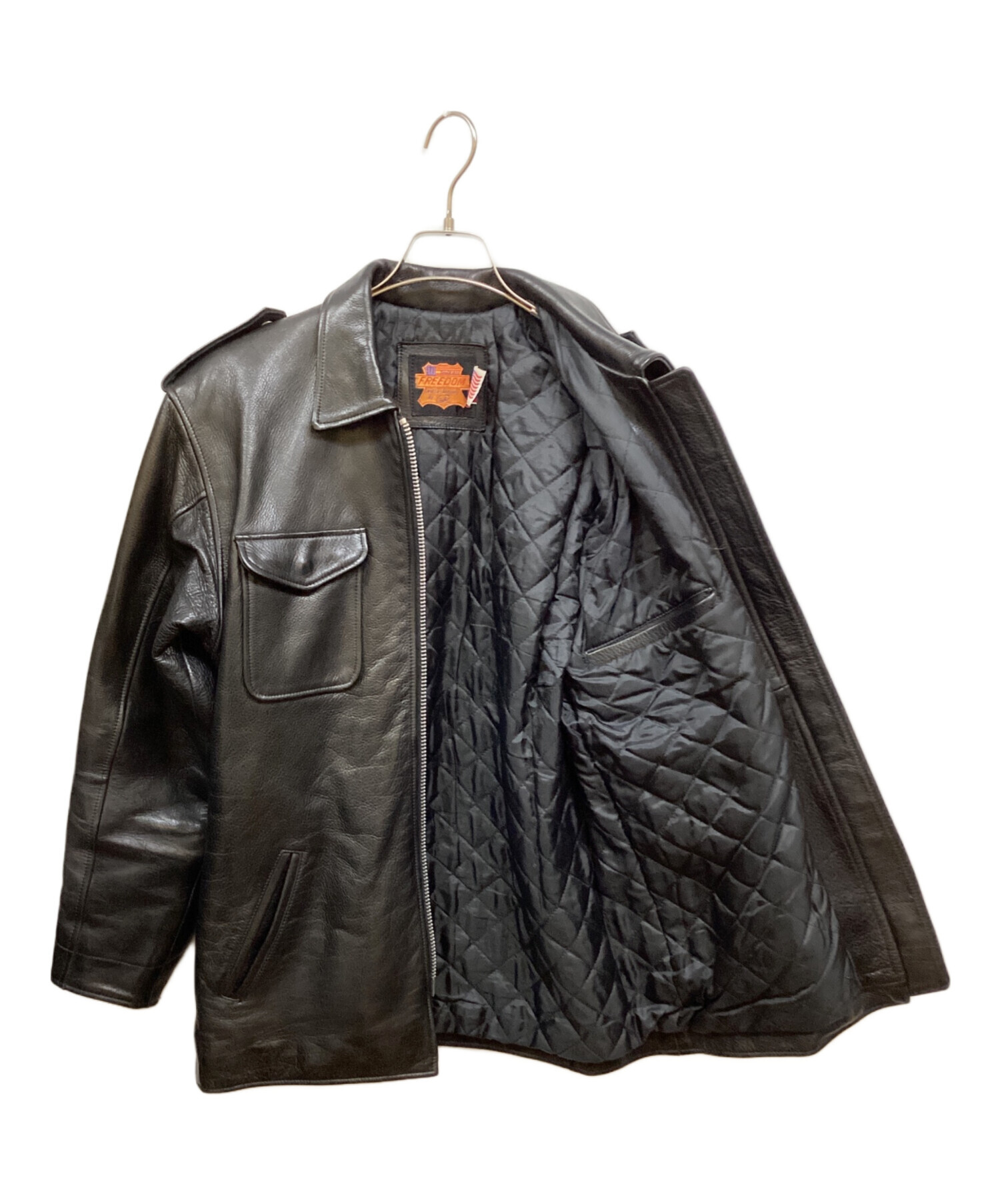 中古・古着通販】freedom (フリーダム) ポリスマンジャケット ブラック