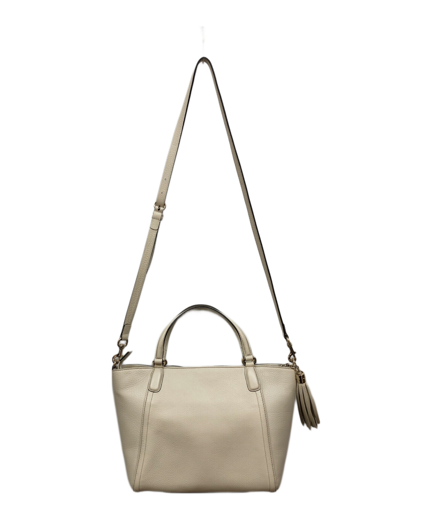 中古・古着通販】GUCCI (グッチ) ソーホー 2WAYバッグ アイボリー