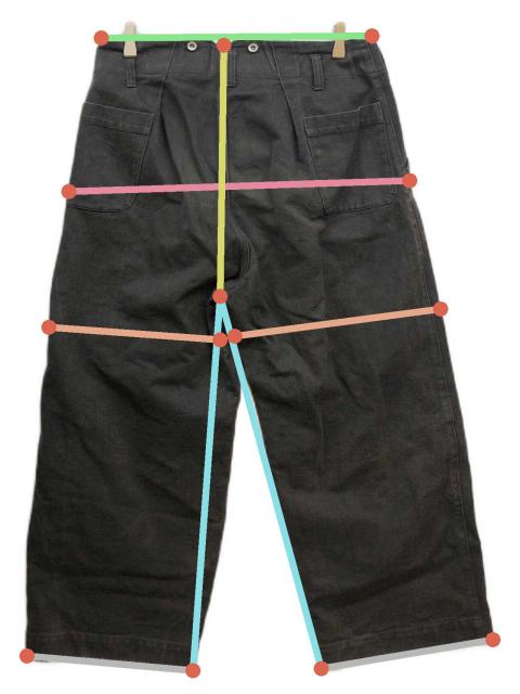 中古・古着通販】GURANK (グランク) Rope dyeing work pantsダイイング