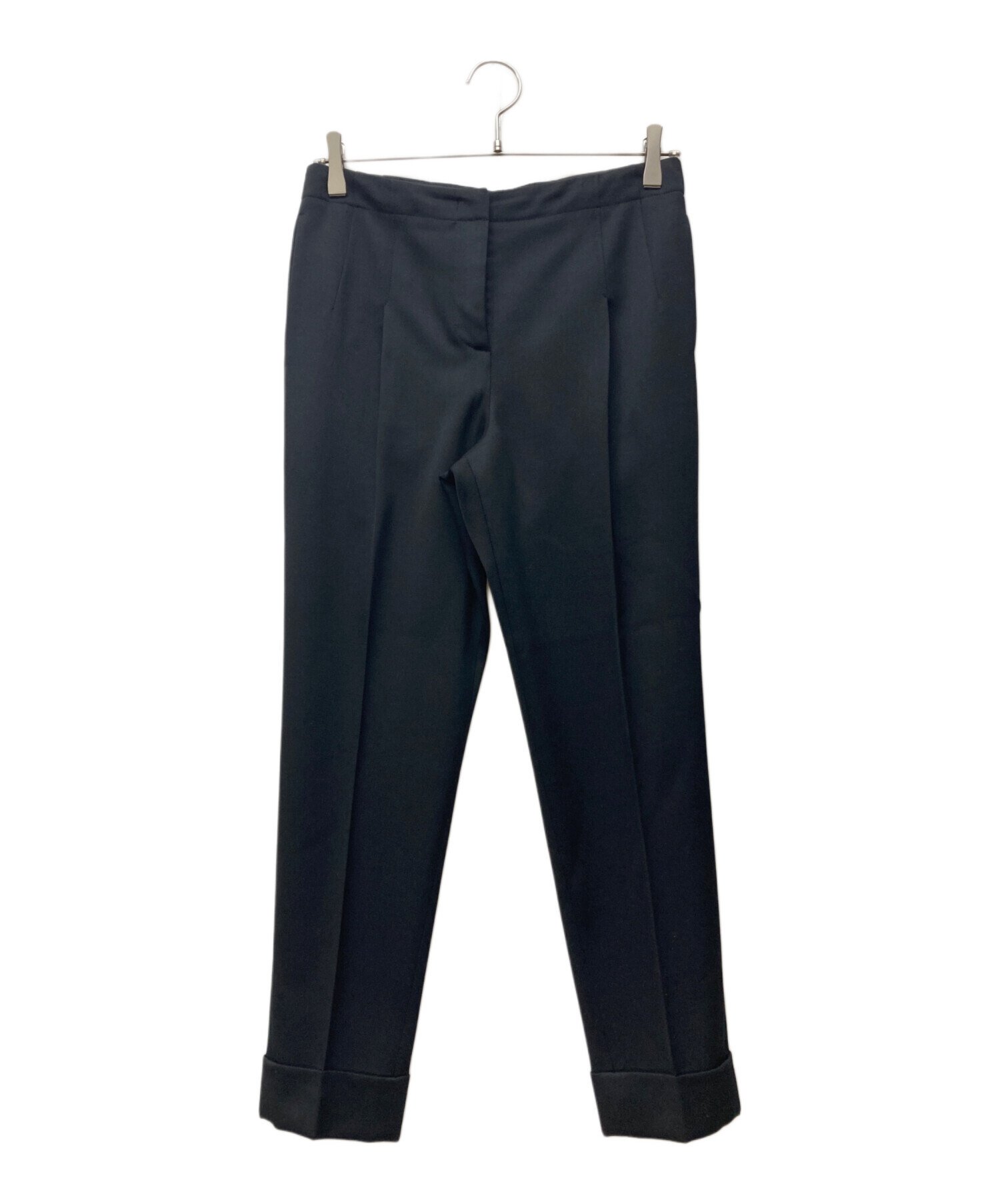 中古・古着通販】PRADA (プラダ) ウールスラックス ブラック サイズ