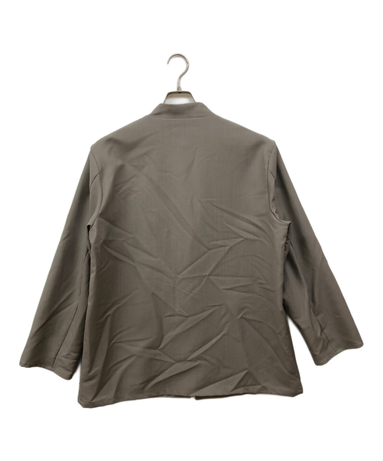 marka モヘア トロピカル LAPELLESS SHIRT JACKET 中古・古着通販】MARKA (マーカ) LAPELLESS SHIRT JACKET WOOL MOHAIR