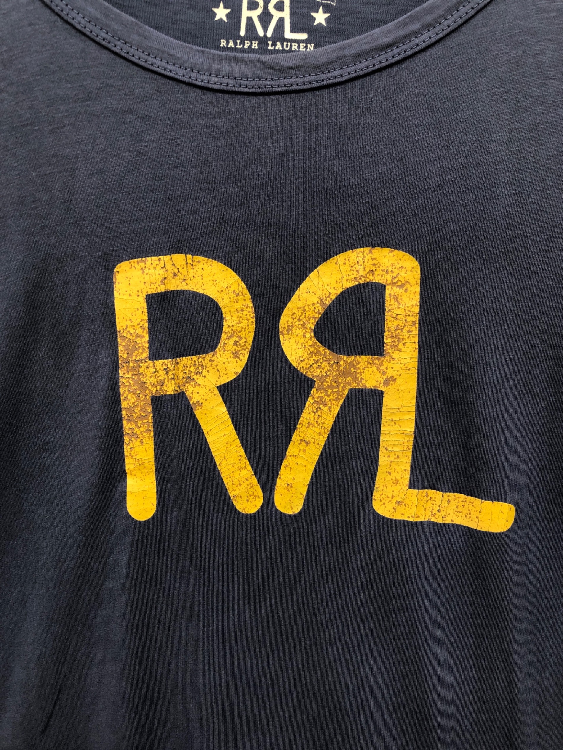 中古・古着通販】RRL (ダブルアールエル) ロゴカットソー ネイビー