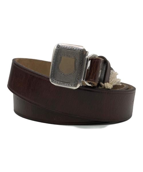 中古・古着通販】RRL (ダブルアールエル) レザーガチャベルト ブラウン