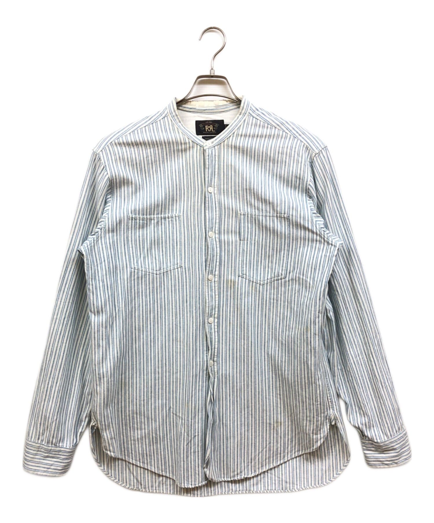 中古・古着通販】RRL (ダブルアールエル) ストライプワークシャツ