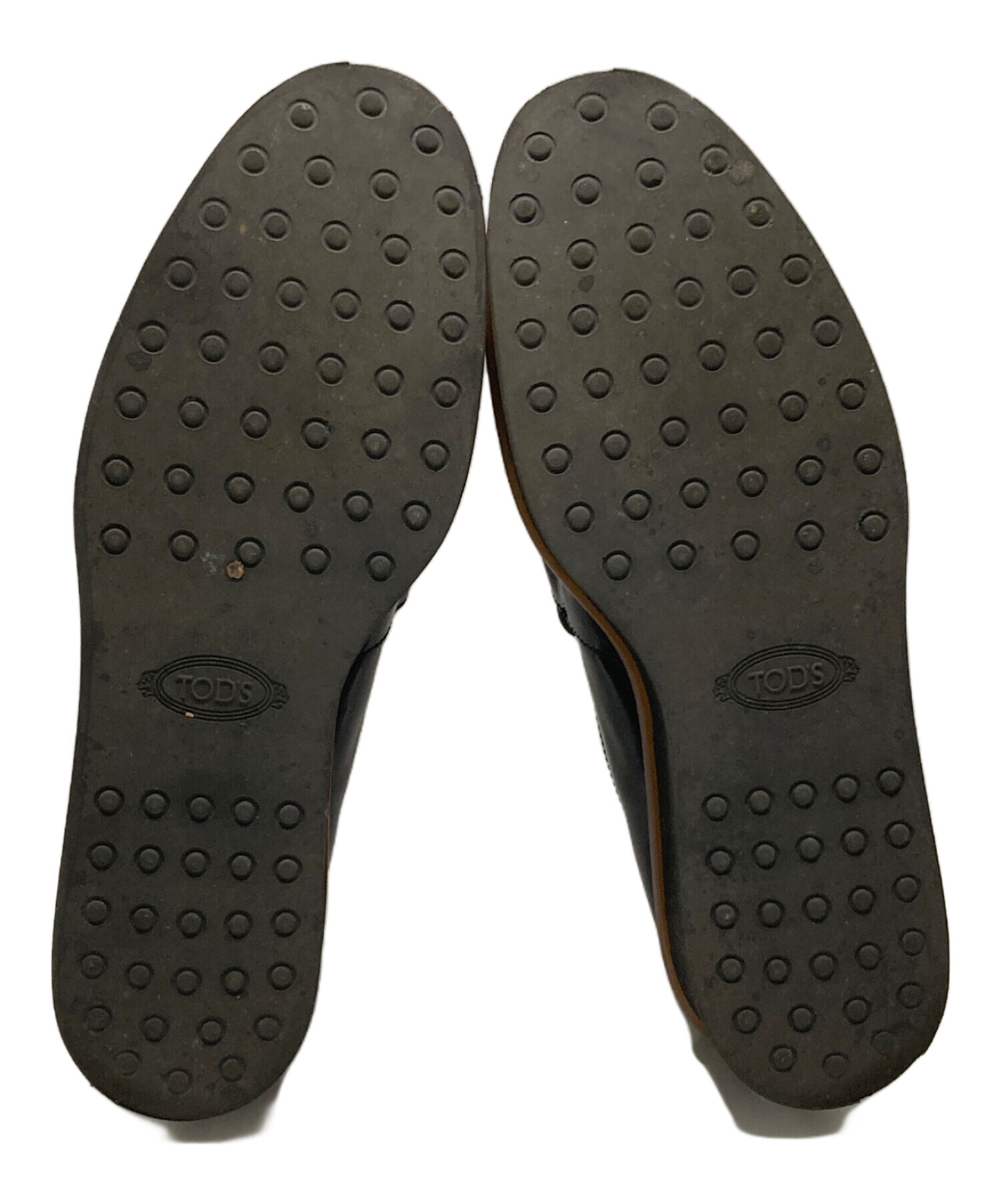 中古・古着通販】TOD'S (トッズ) ダブルTタッセルローファー ブラック