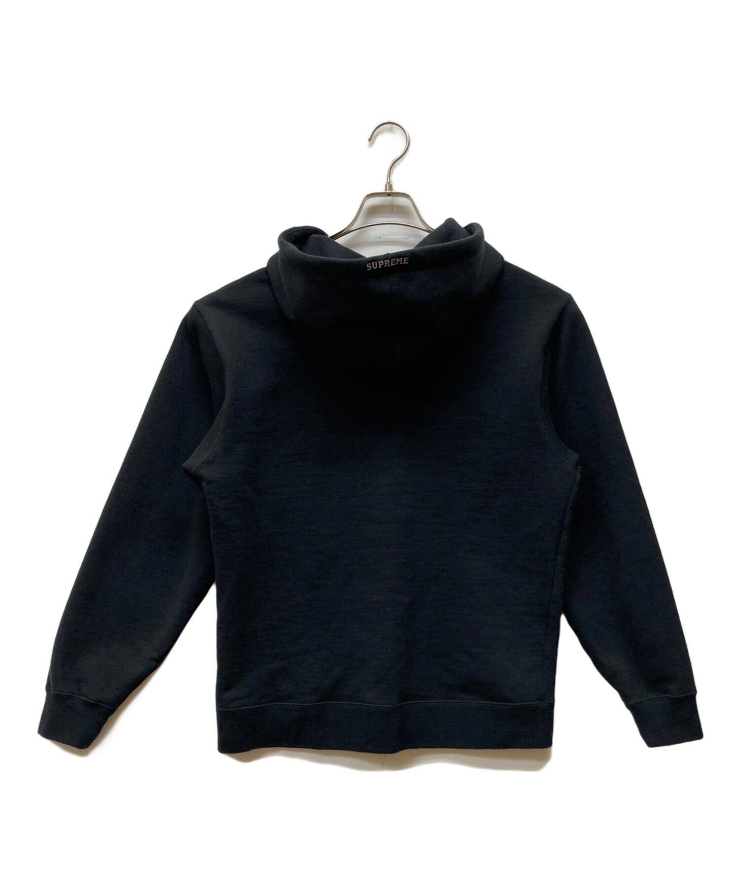 nike leather appliqué hooded sweatshirt