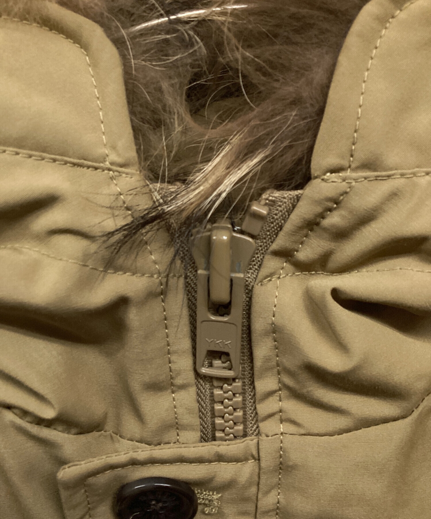 中古・古着通販】DANTON (ダントン) ファー付き フードミドル丈 ダウン