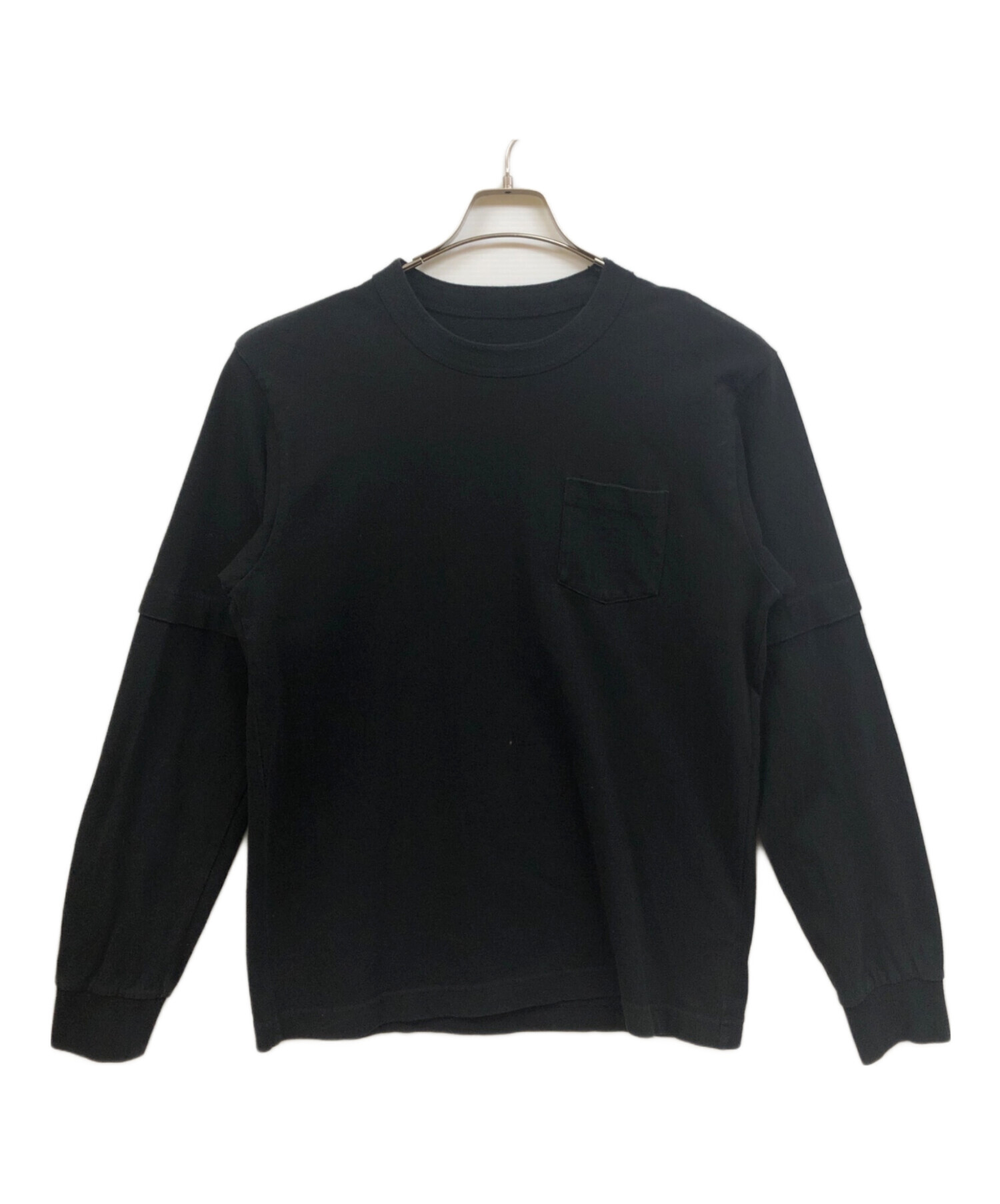中古・古着通販】sacai (サカイ) Graphic Print L/S T-Shirt ブラック