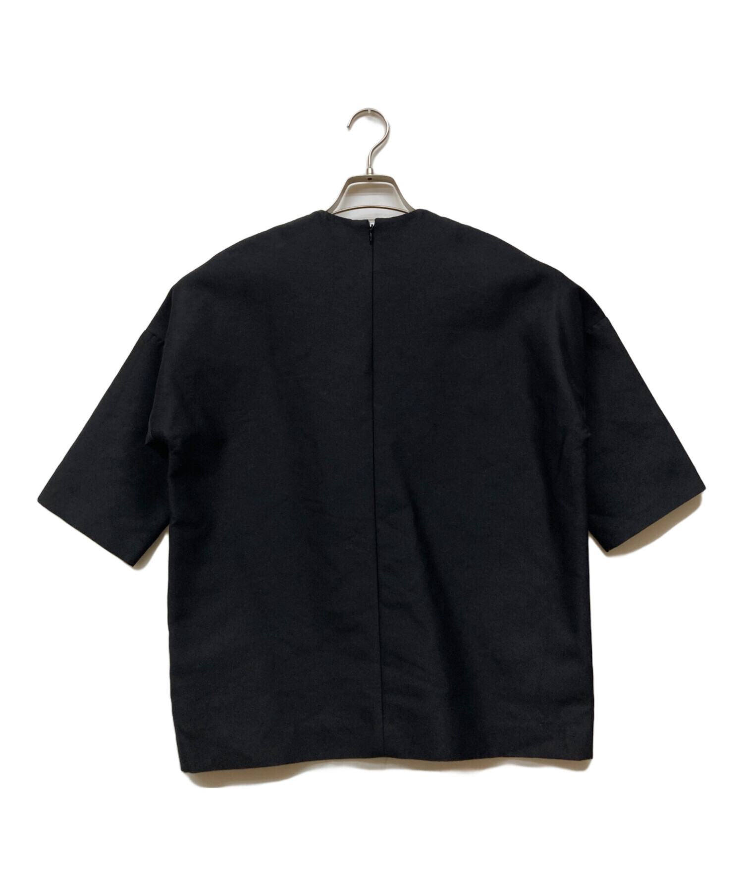 中古・古着通販】REYC (リック) ビジューブラウス ブラック サイズ:34 