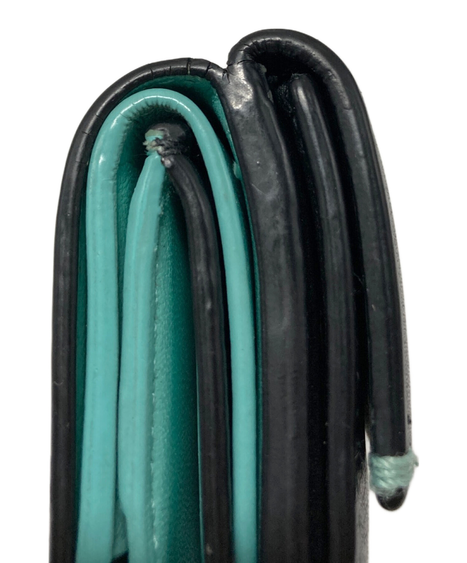 Tiffany 三つ折りウォレット　ブラック×ティファニーブルー　未使用 中古・古着通販】Tiffany & Co. (ティファニー) コンパクトウォレット