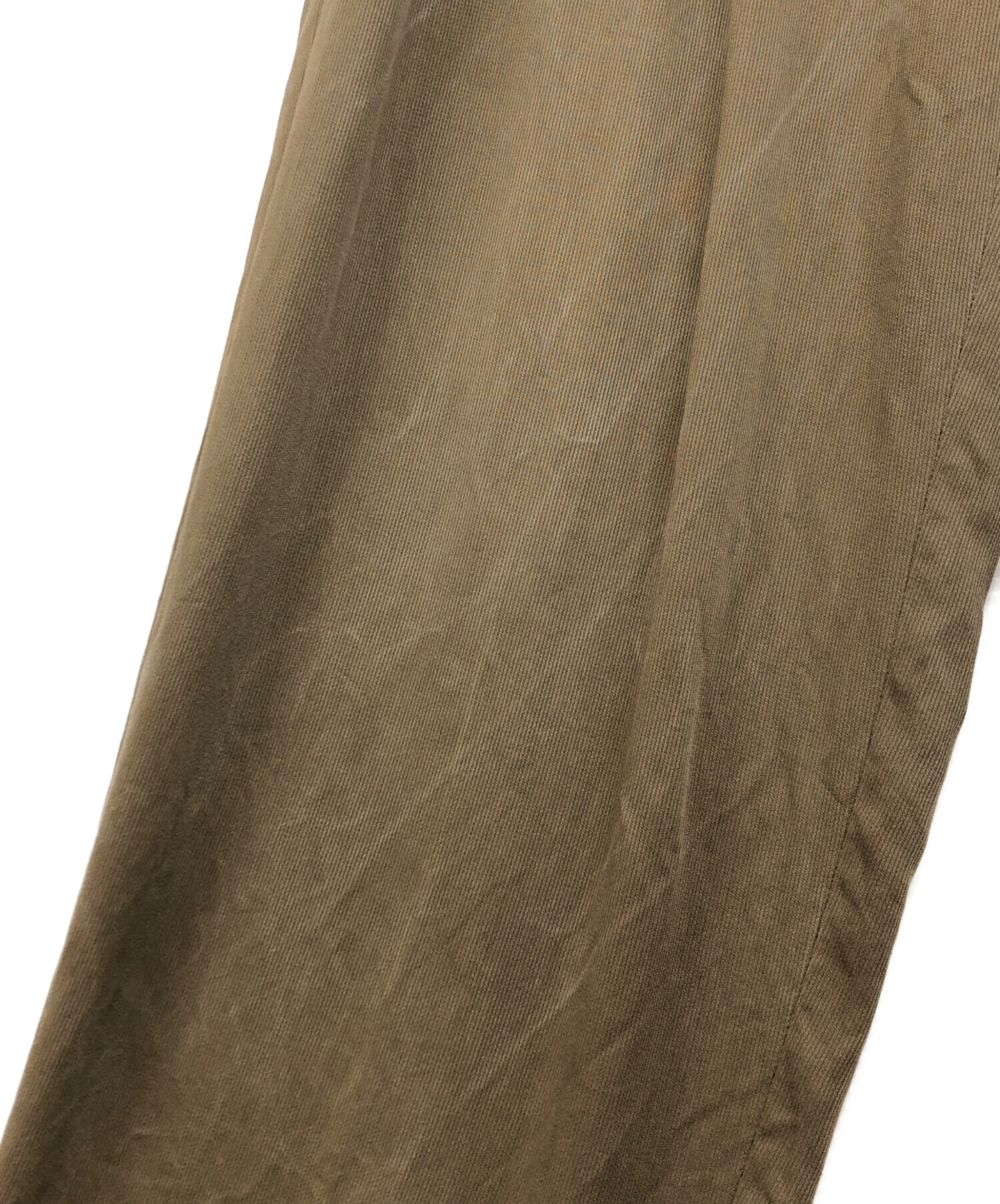 【未使用】Papas スラックス ブラウン LLサイズ　4万円相当 中古・古着通販】PAPAS (パパス) 2タックキュプラスラックス ブラウン