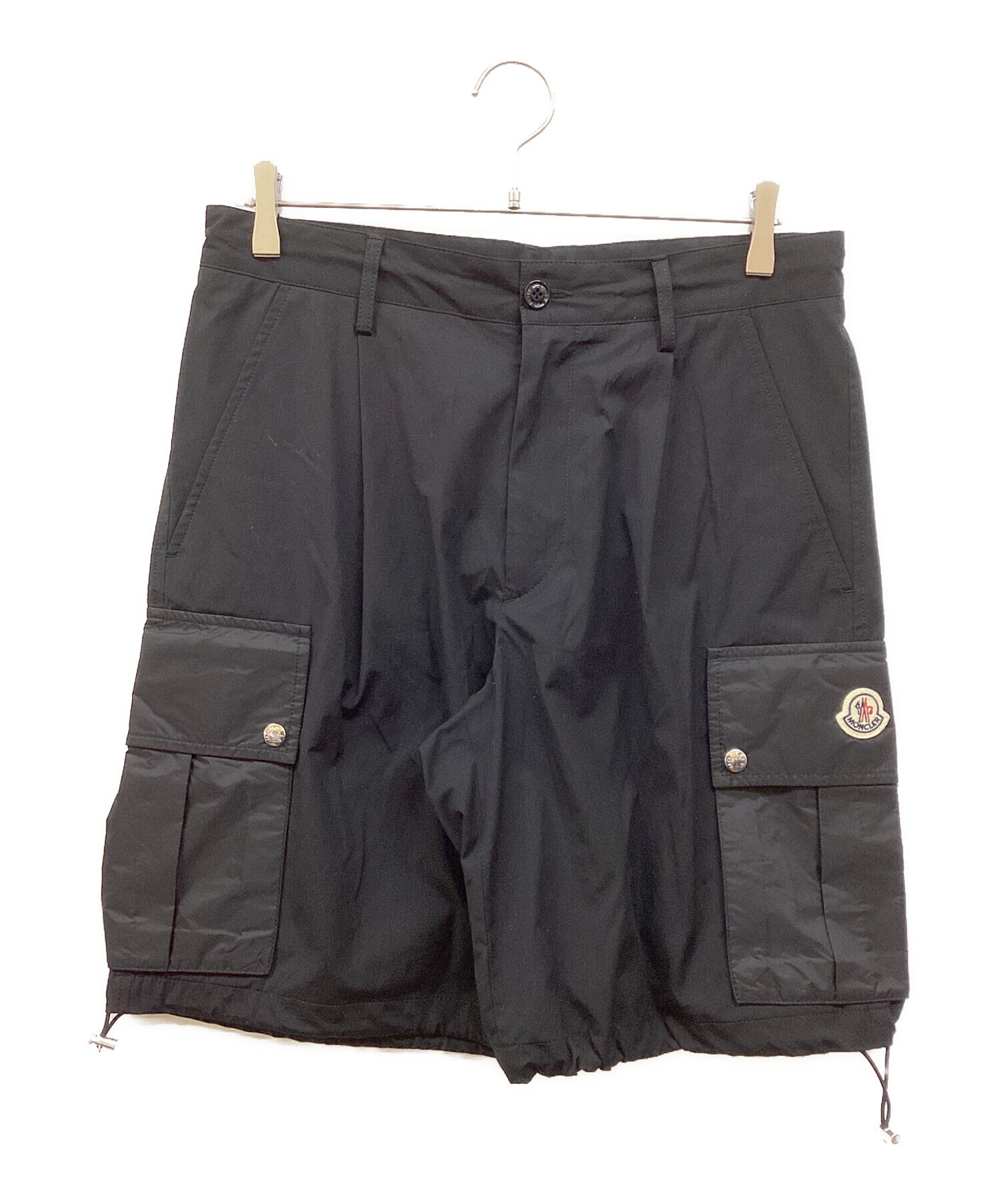 中古・古着通販】MONCLER (モンクレール) カーゴハーフパンツ ブラック