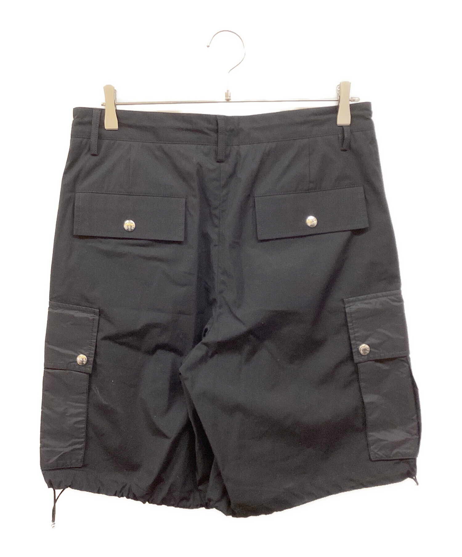 中古・古着通販】MONCLER (モンクレール) カーゴハーフパンツ ブラック