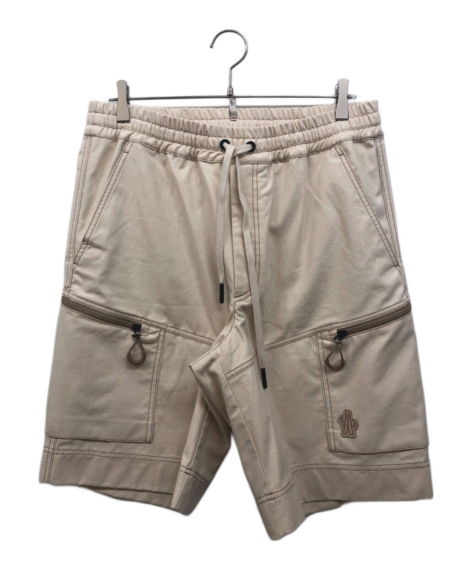 中古・古着通販】MONCLER (モンクレール) カーゴハーフパンツ ベージュ