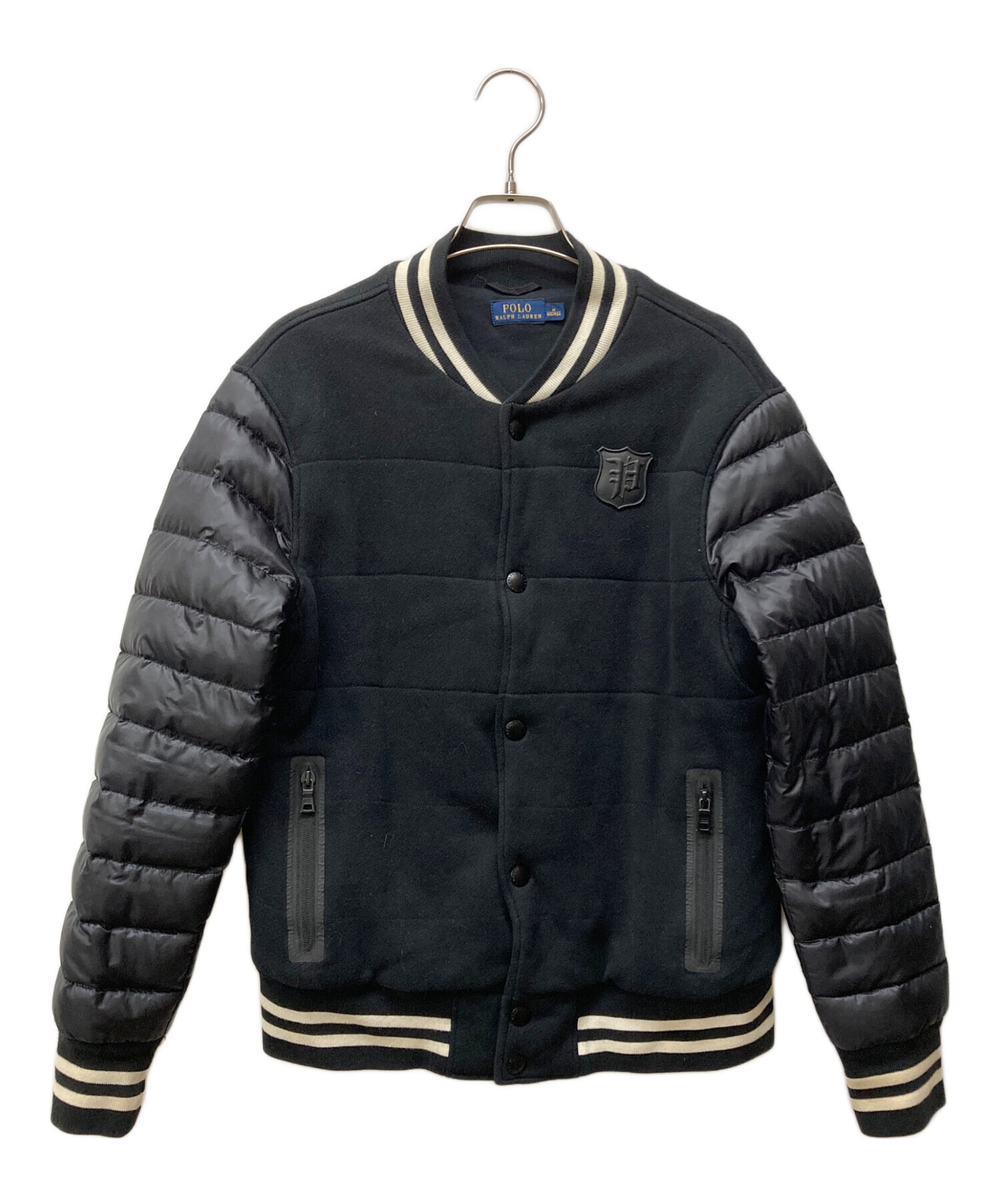 ラルフローレン　未使用品　スタジャン　MA-1　ブラック　美品 中古・古着通販】POLO RALPH LAUREN (ポロ・ラルフローレン