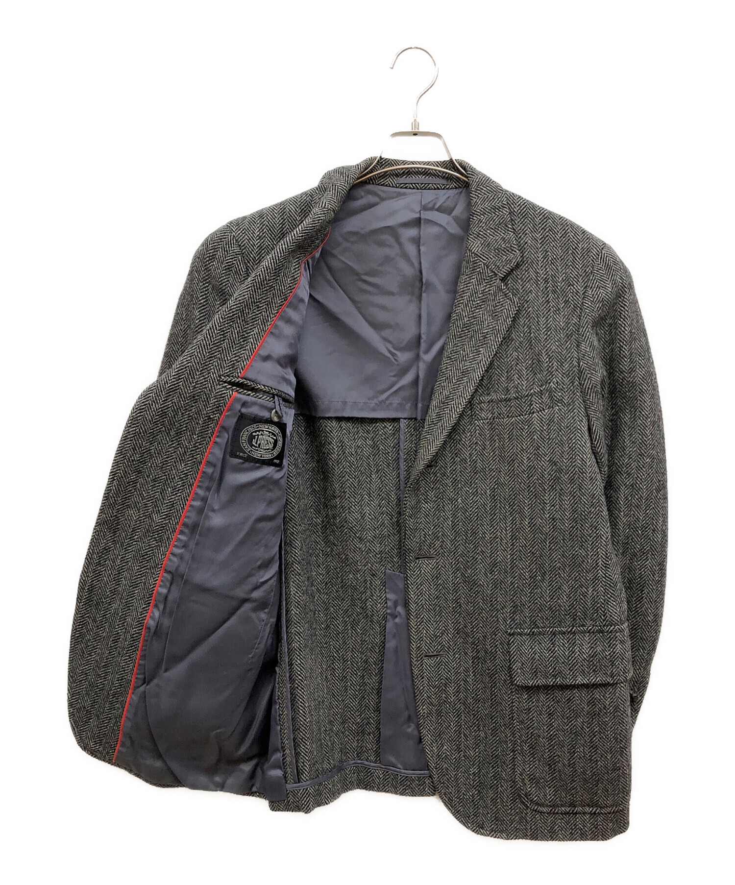 80s J.PRESS ハリスツイード　ジェイプレス　ジャケット 中古・古着通販】J.PRESS (ジェイプレス) ツイード2Bジャケット グレー
