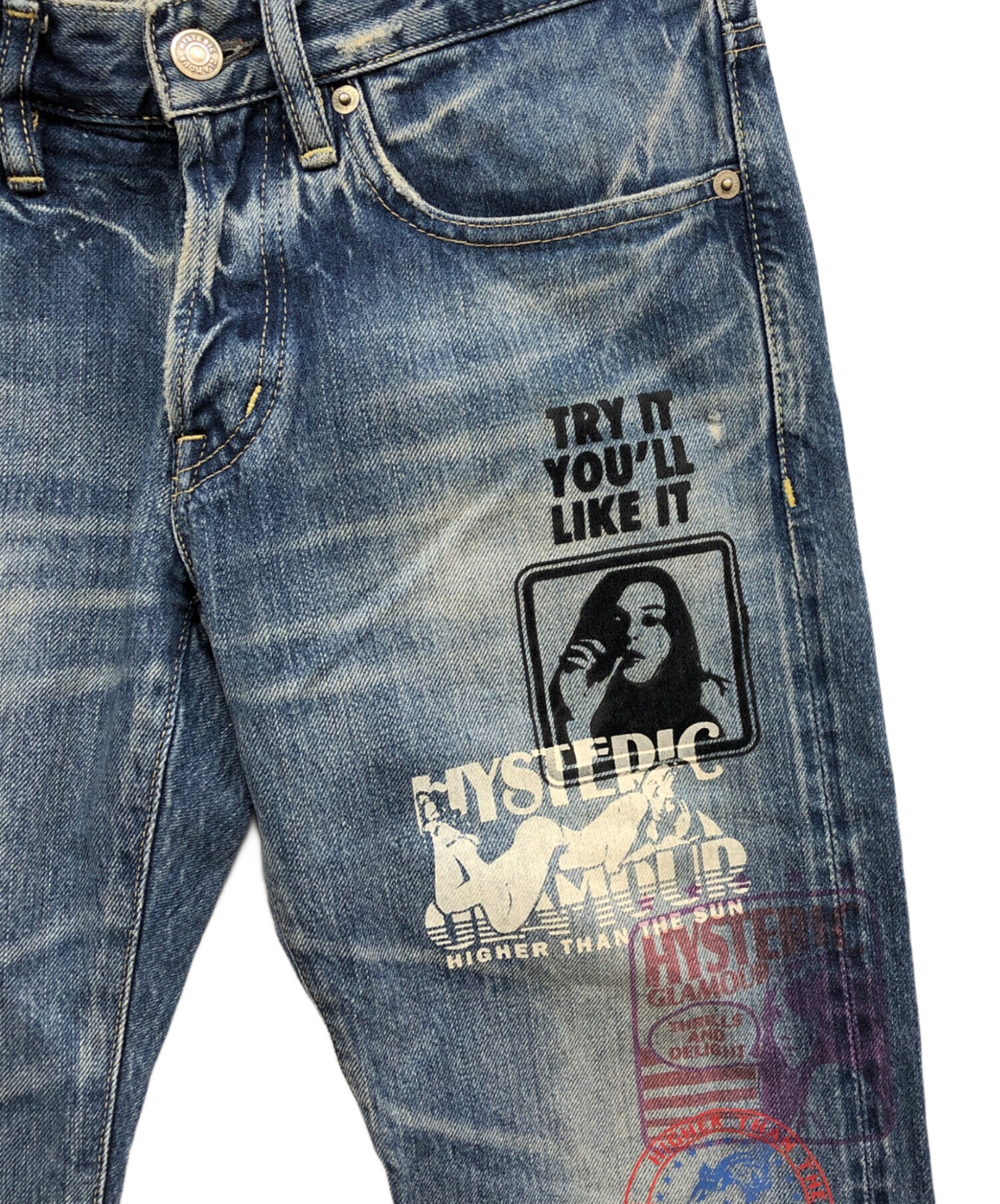 けん！Hysteric Glamour スタッズ セルビッチデニム w30 中古・古着通販】Hysteric Glamour (ヒステリックグラマー) ヒスガール